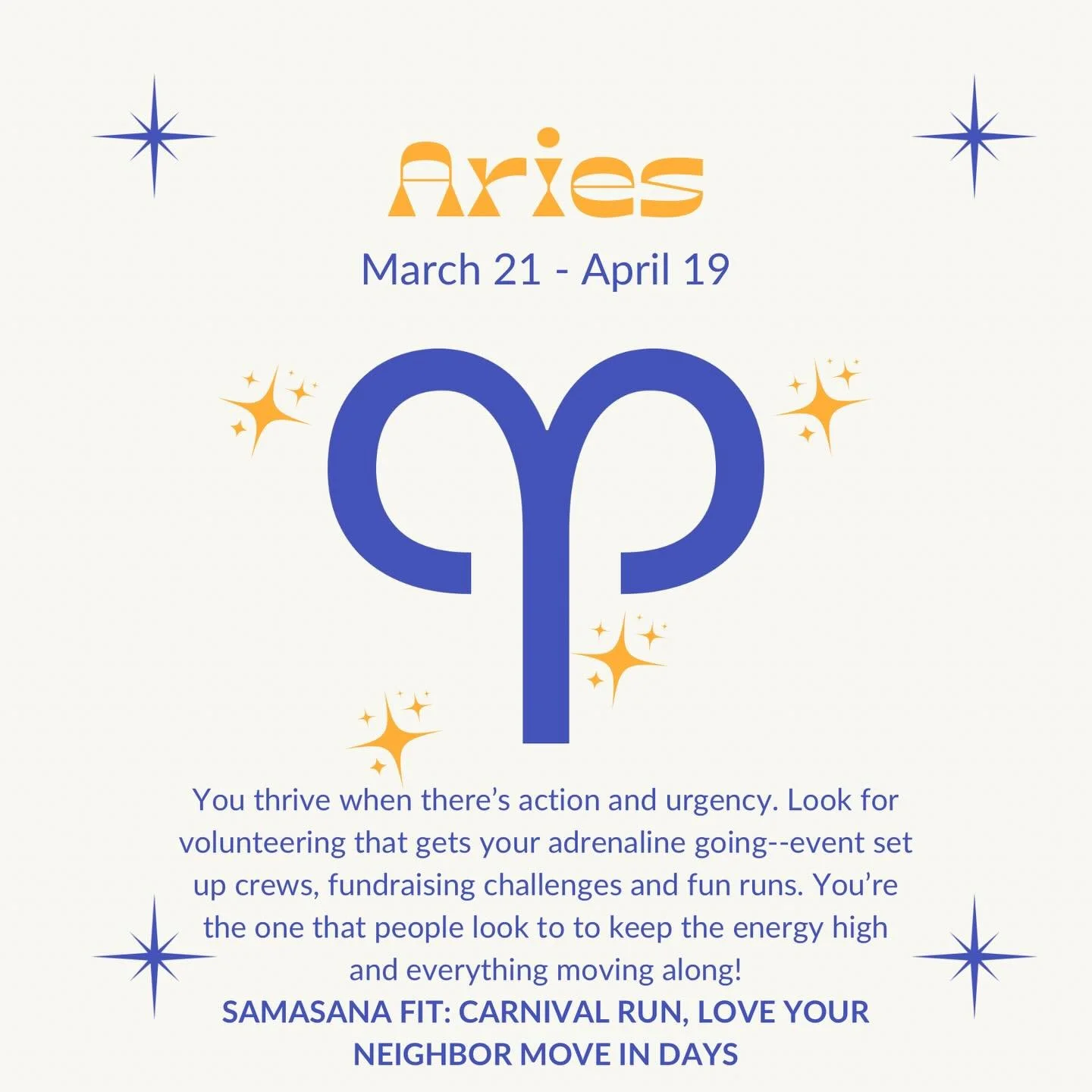 Your sign called..it found your Samasana vibe! 🌙 ✨ 

From hands-on helpers to creative stylists to behind-the-scenes organizers&hellip; there&rsquo;s a role written in the stars for you. Swipe to see yours ➡️

Did we get yours right? 👇🏽