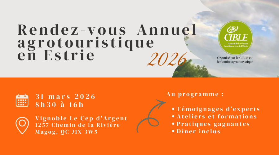 Rendez-vous Annuel agrotouristique en Estrie - Édition 2026