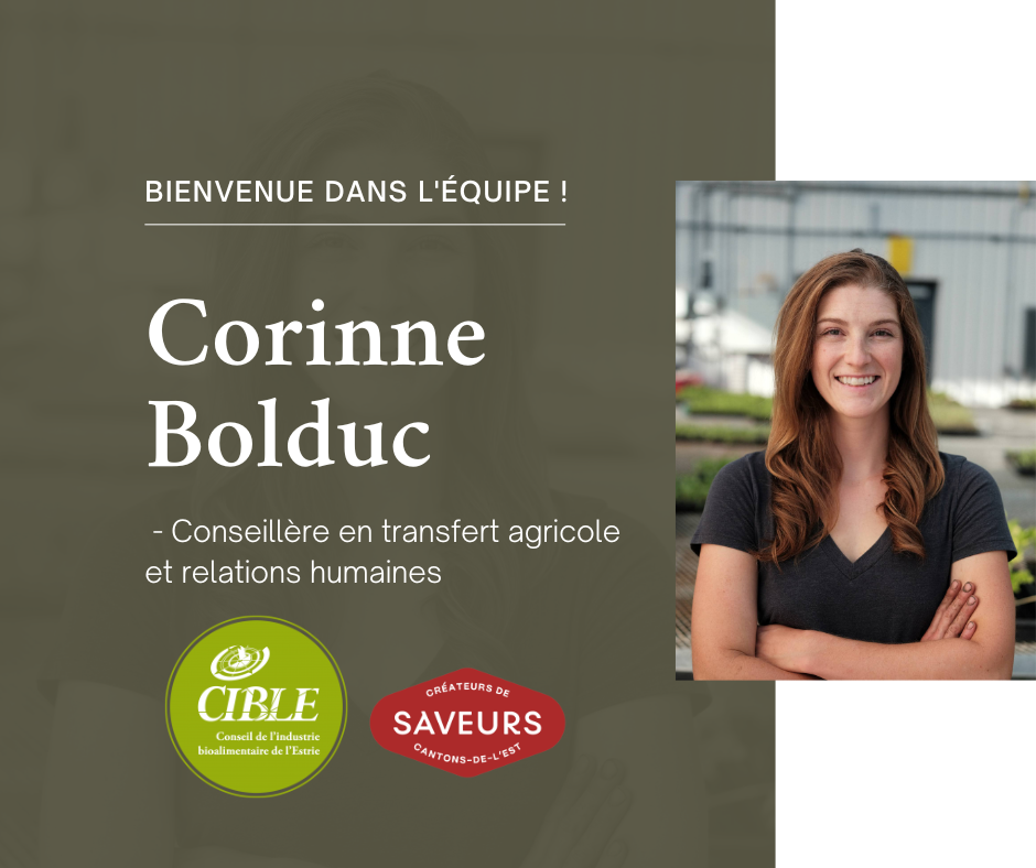 Bienvenue à Corinne Bolduc !