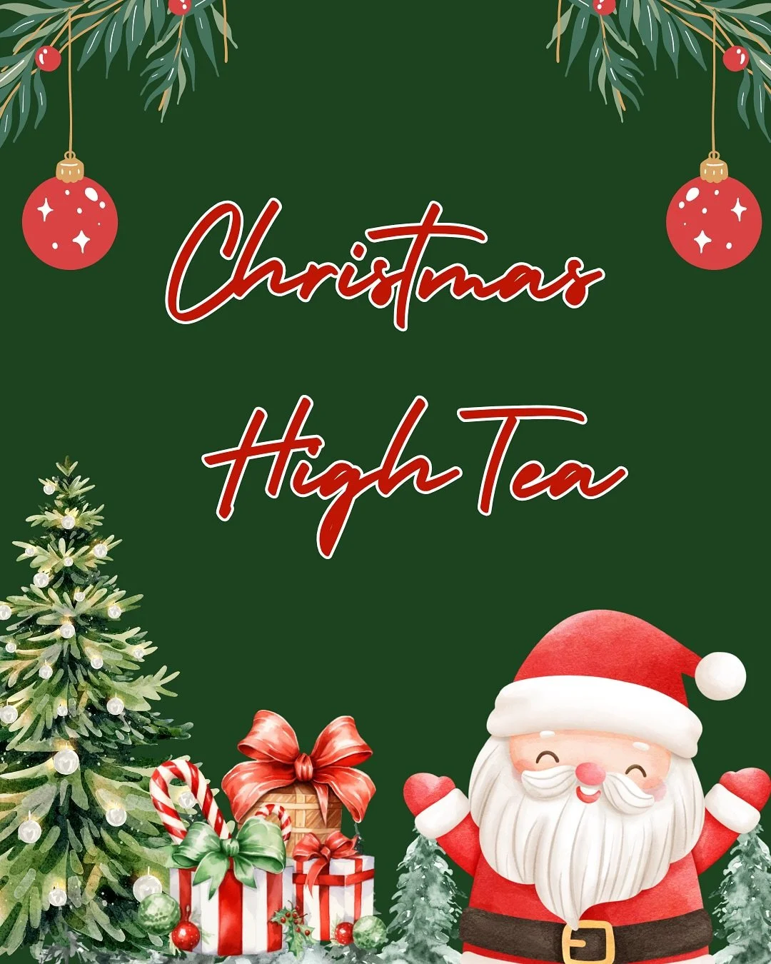 We&rsquo;re so excited to bring you a special Christmas High Tea this December!! 🎄🎅

Gather with your friends and family and indulge in our holiday-inspired menu, bursting with festive sweet and savoury goodies. 

Plus sip your way through our vast