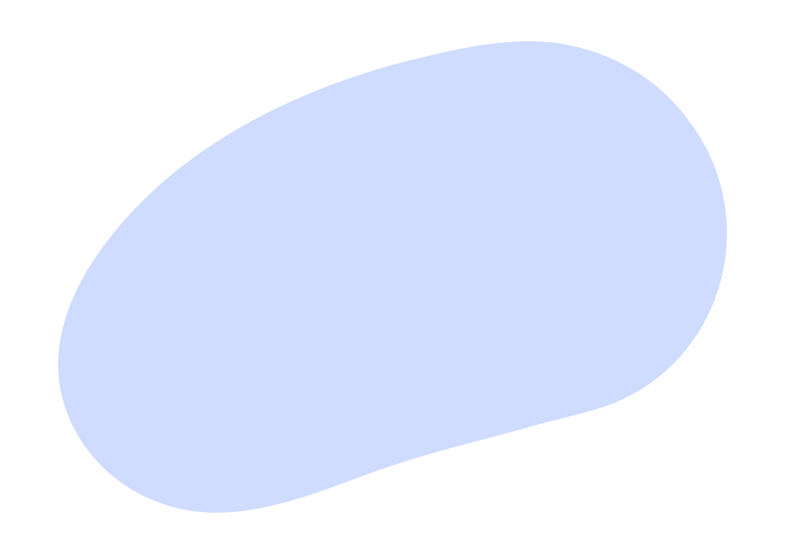 periwinkle abstract oval shape