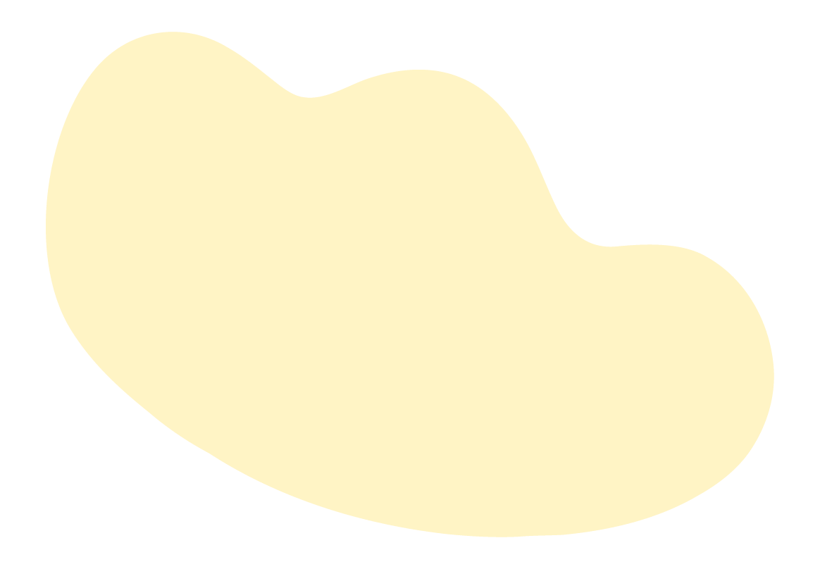 trauma therapist oc yellow cloud-like abstract shape