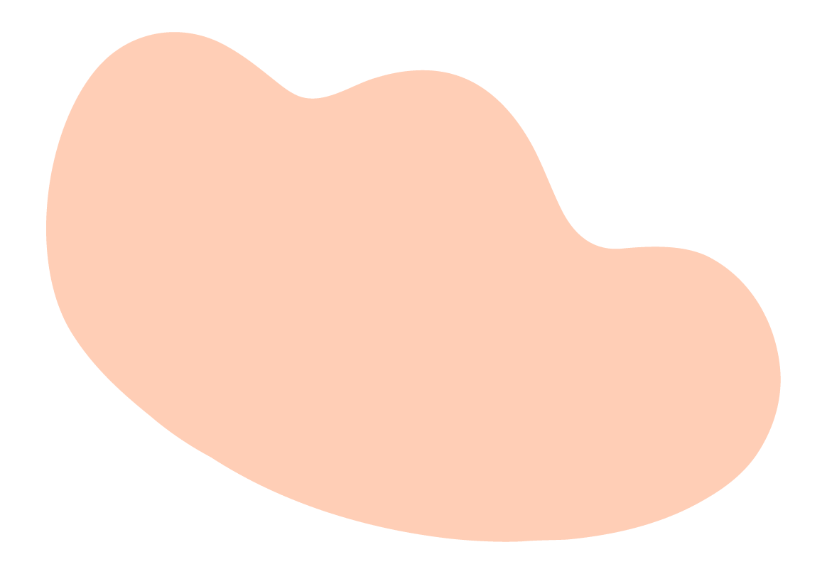 oc therapists peach colored abstract cloud-like shape