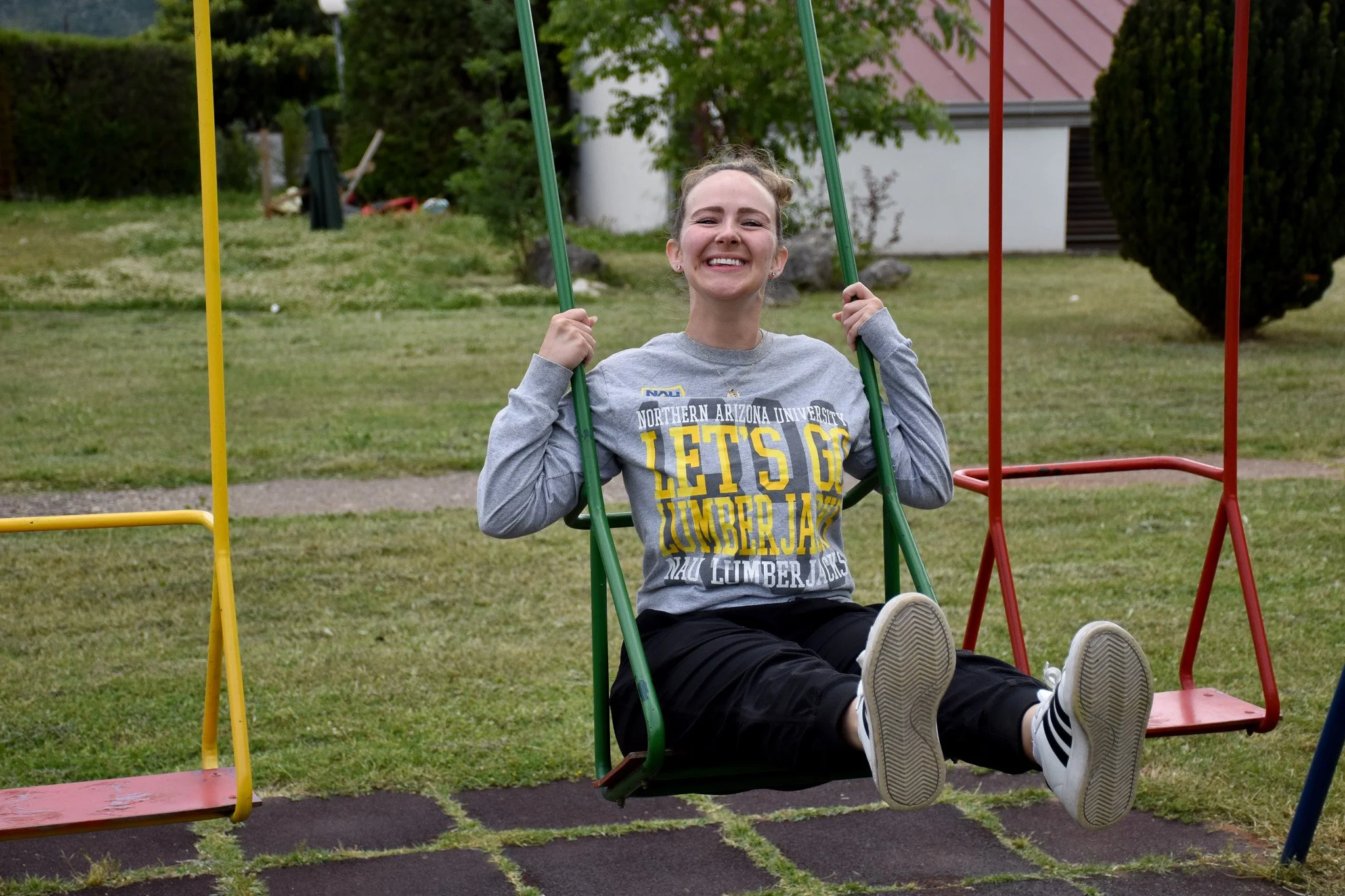 Kids being kids on the playground