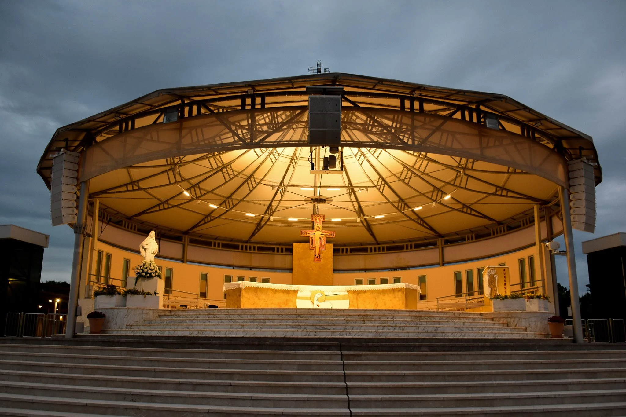 Outdoor Church for pilgrims