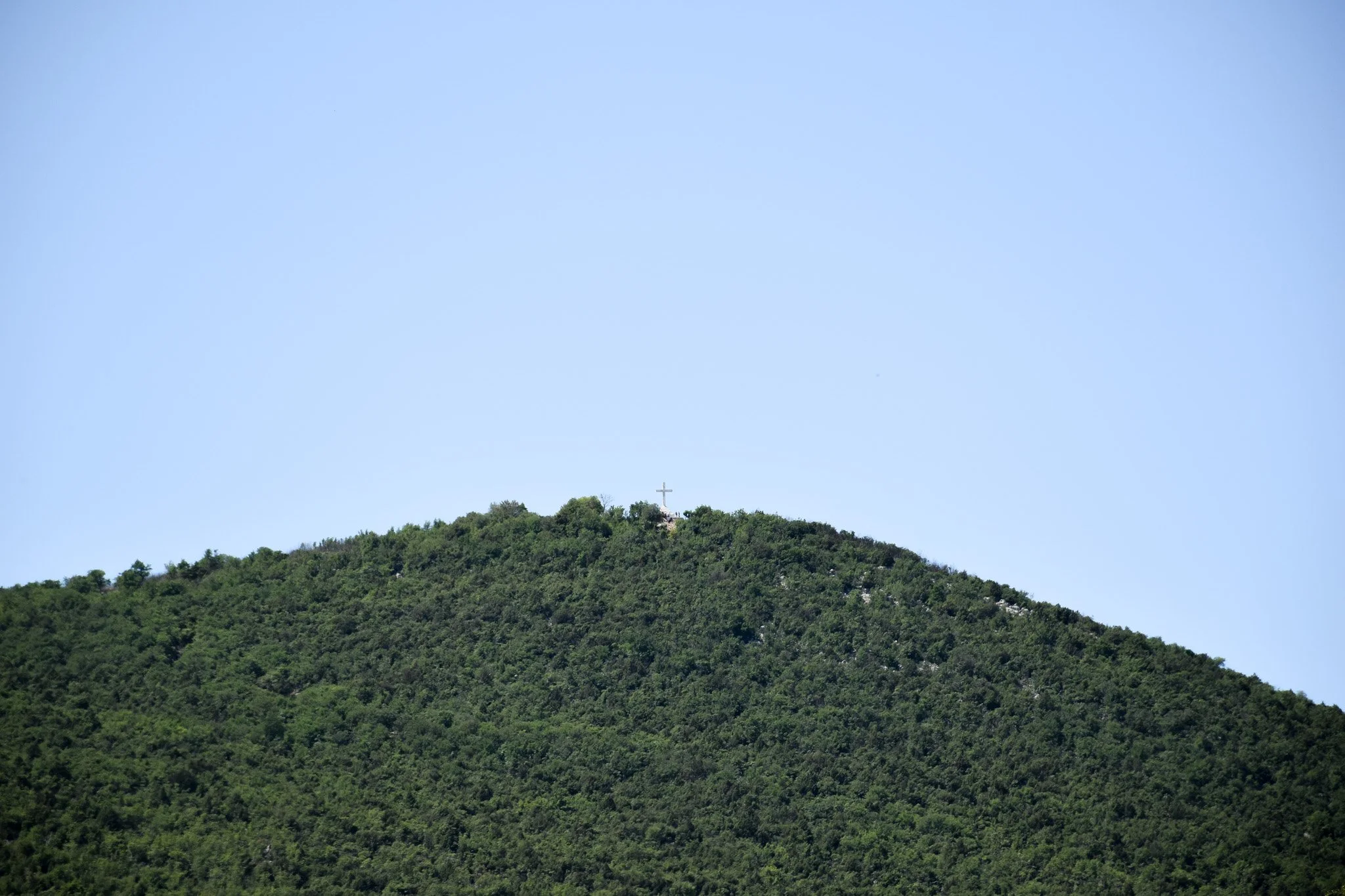 View of the top of Cross Mountain