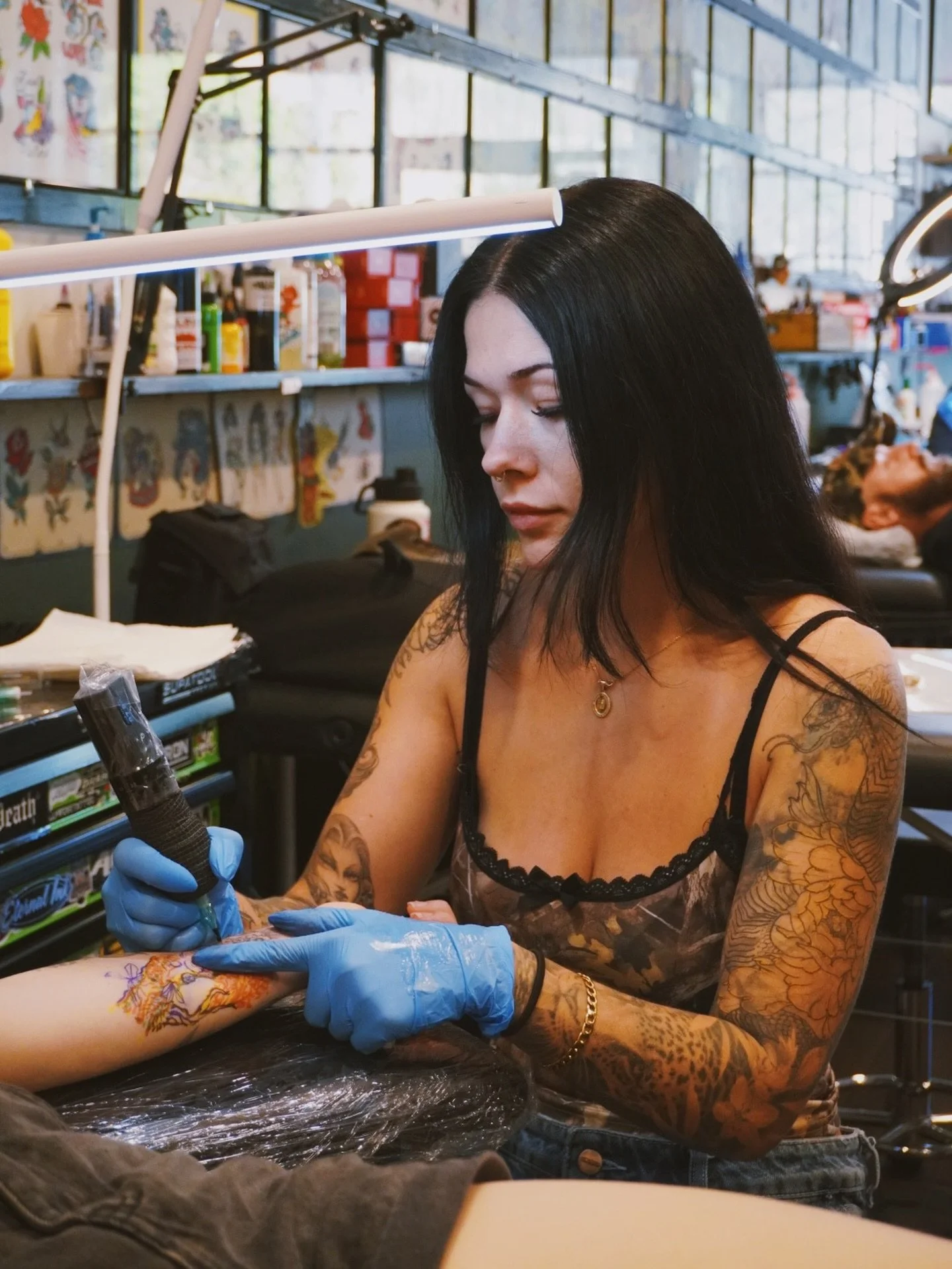 Stella&rsquo;s lil doll @lillyrose.tattoo 🪆 SHOP LIC NO: 012136