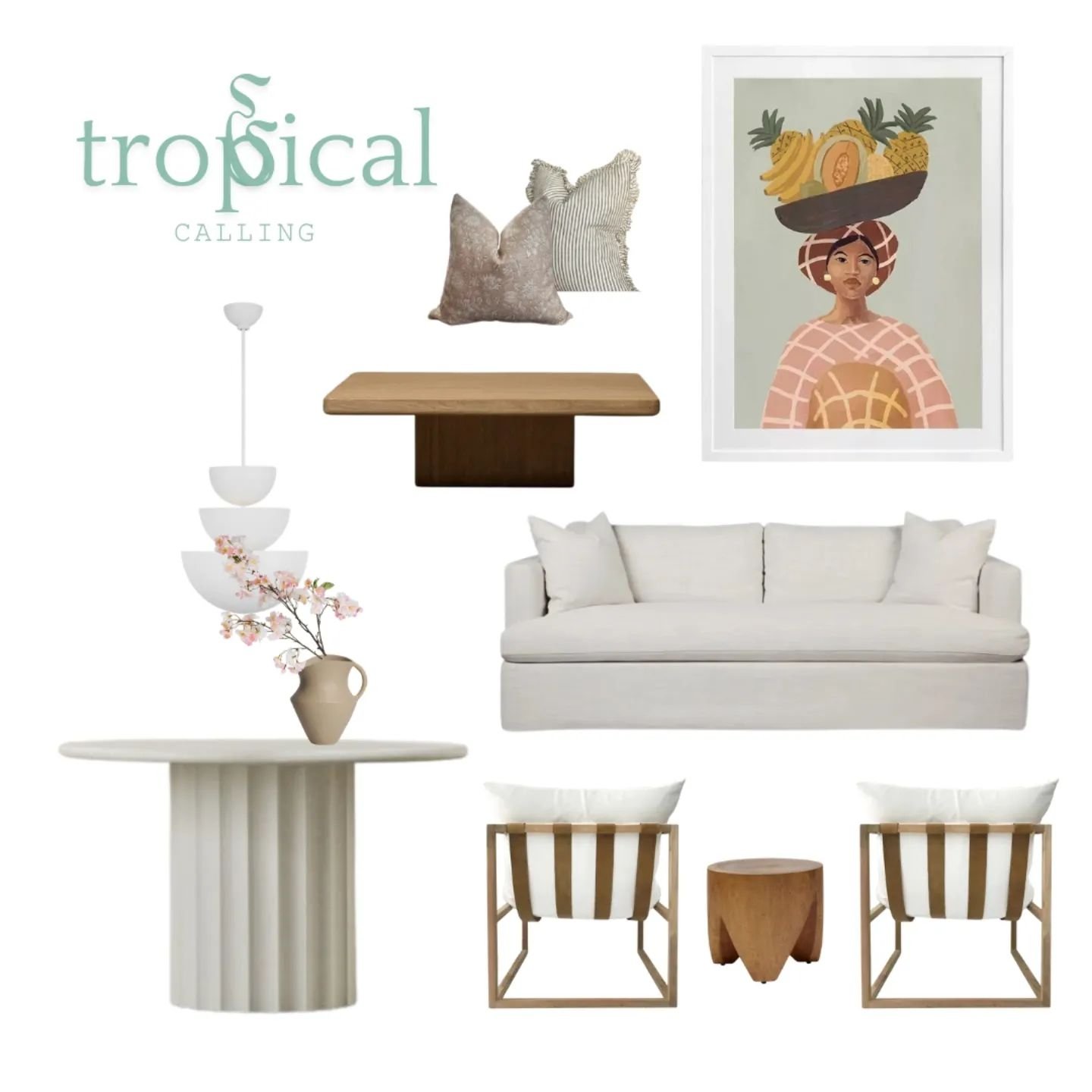 In the mood for something tropical? We sure are. Introduce that breezy aesthetic into your space by opting for a fresh, light-coloured palette and a touch of wood finishes. The intention here is for the space to invite feelings of relaxation and calm