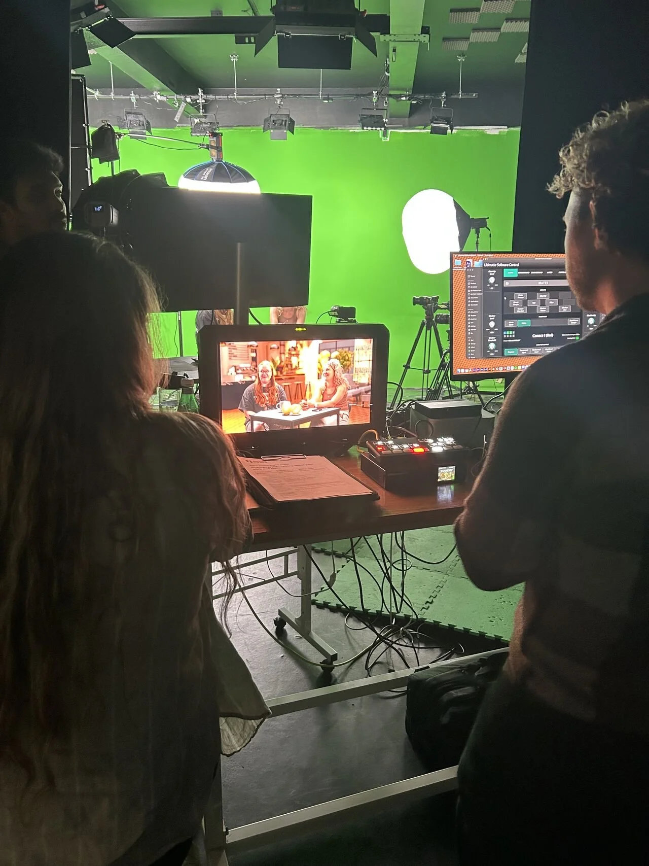Back on set!