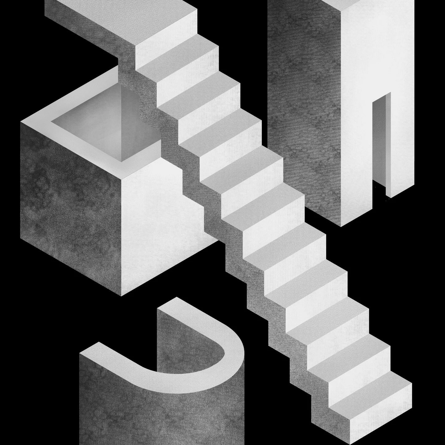 Concept: Between structure and improvisation. Aardlek moves between societal structures and human improvisation.
Sharp geometry meets organic distortion, control meets movement.
This visual language begins in black and white: a study of form, rhythm,