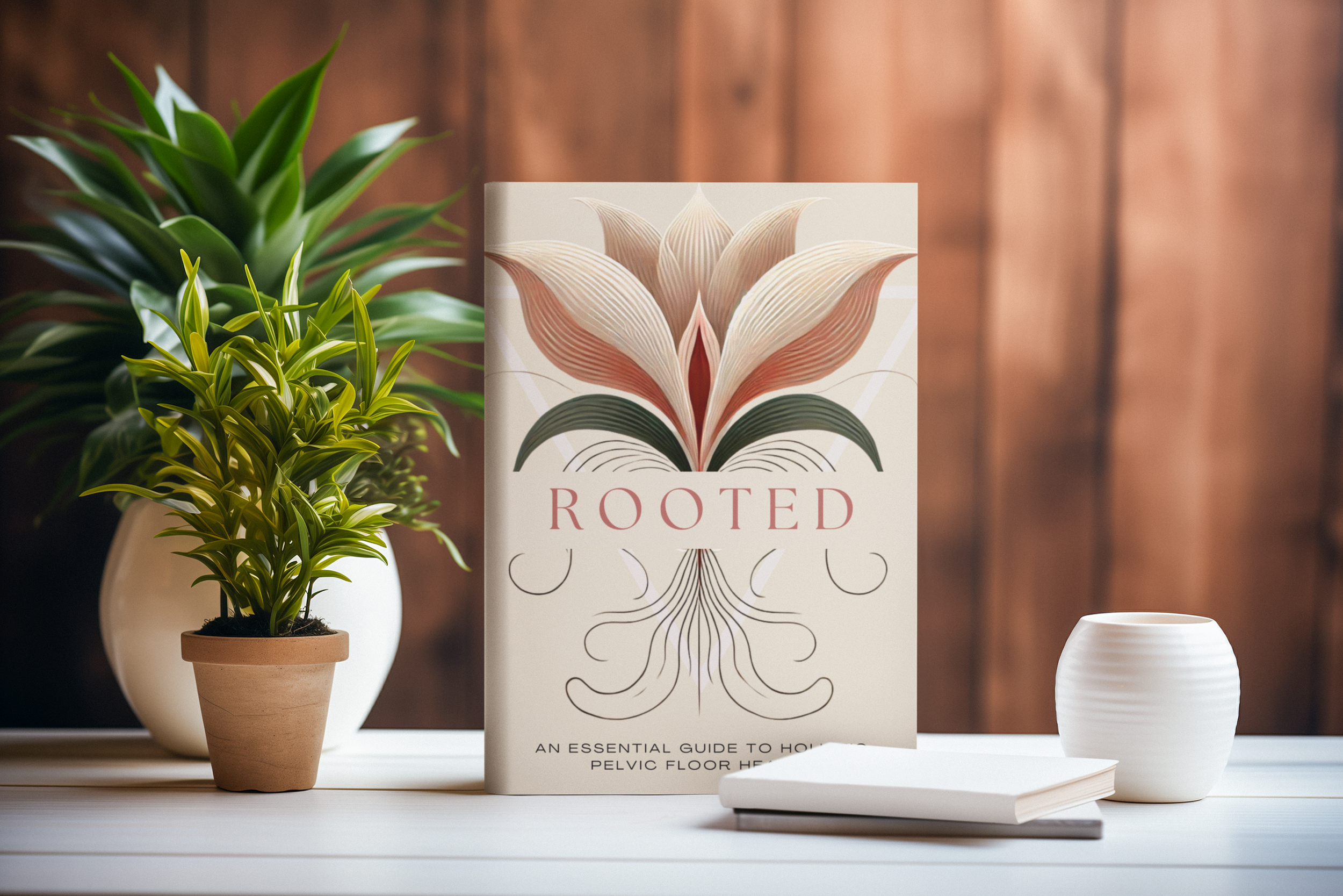 mockup-of-an-ai-created-book-standing-next-to-a-plant-and-a-pot-m38107.png