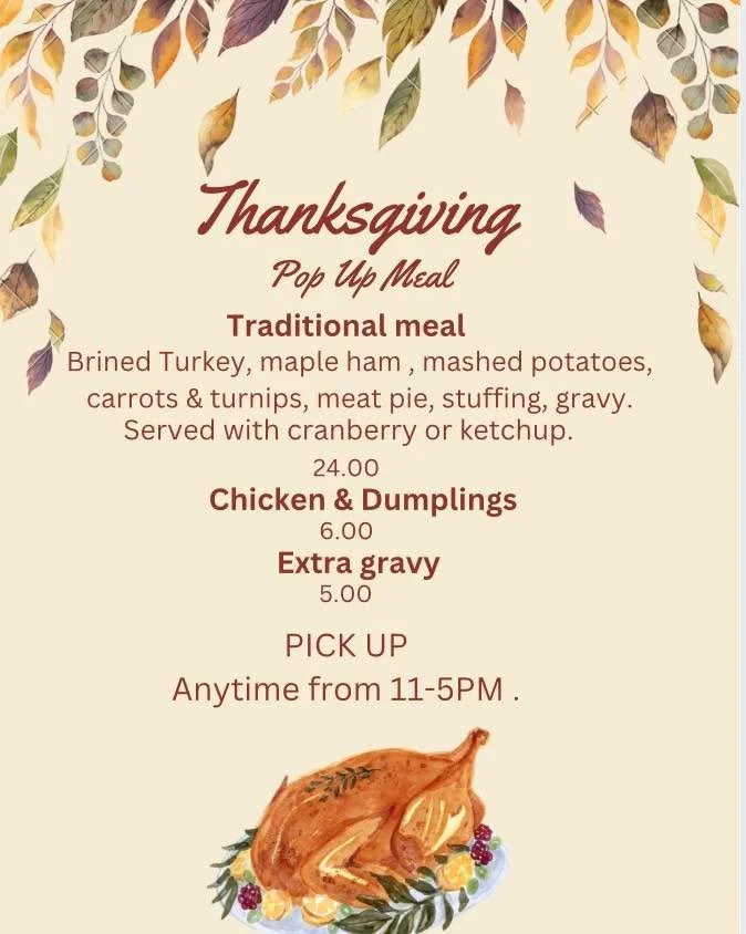 NOVEMBER 27th 🍽️ 

Comment below to secure a meal 👇🏽

Pick up will be available from 12-5 PM

Cash &amp; card payment accepted