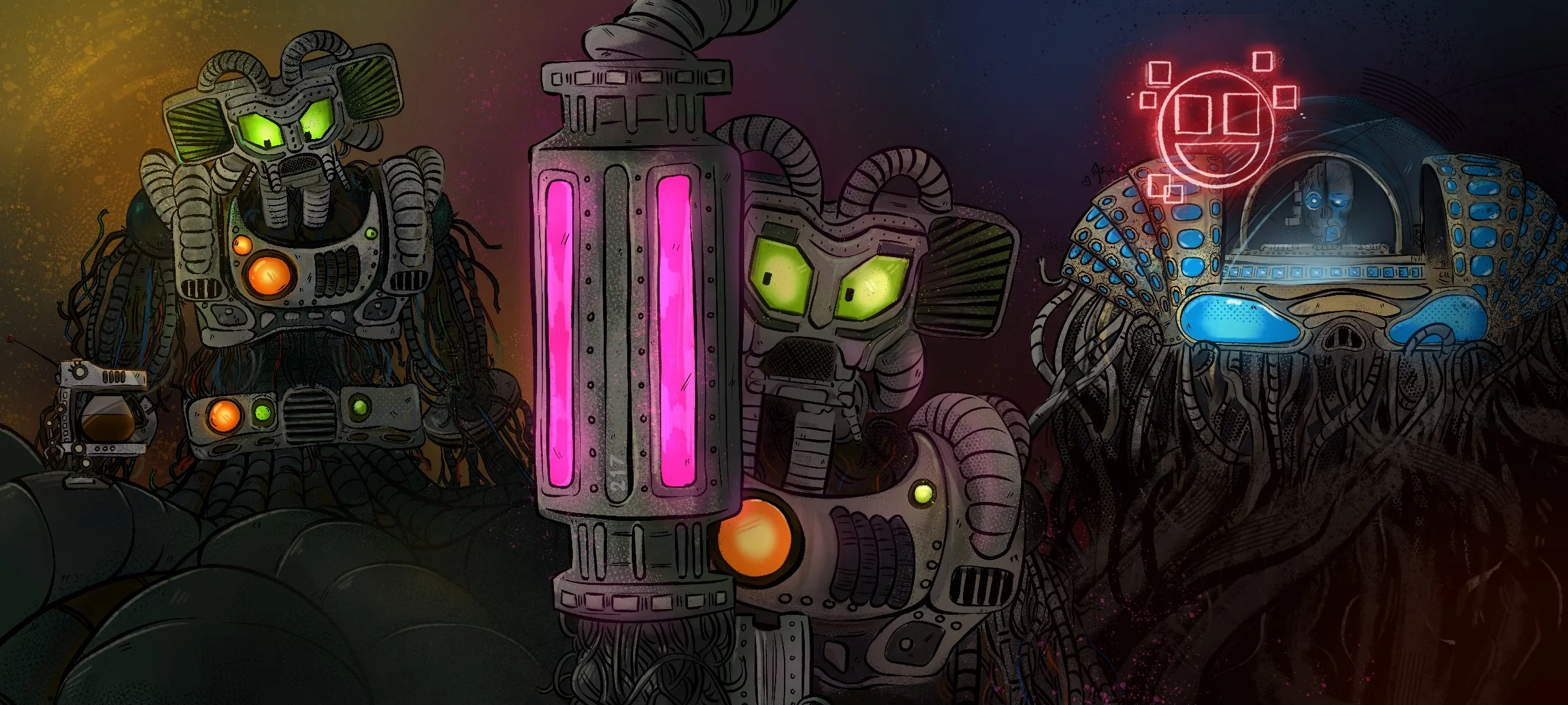 Commissioned fan art based on characters from 'Desolate Hope'