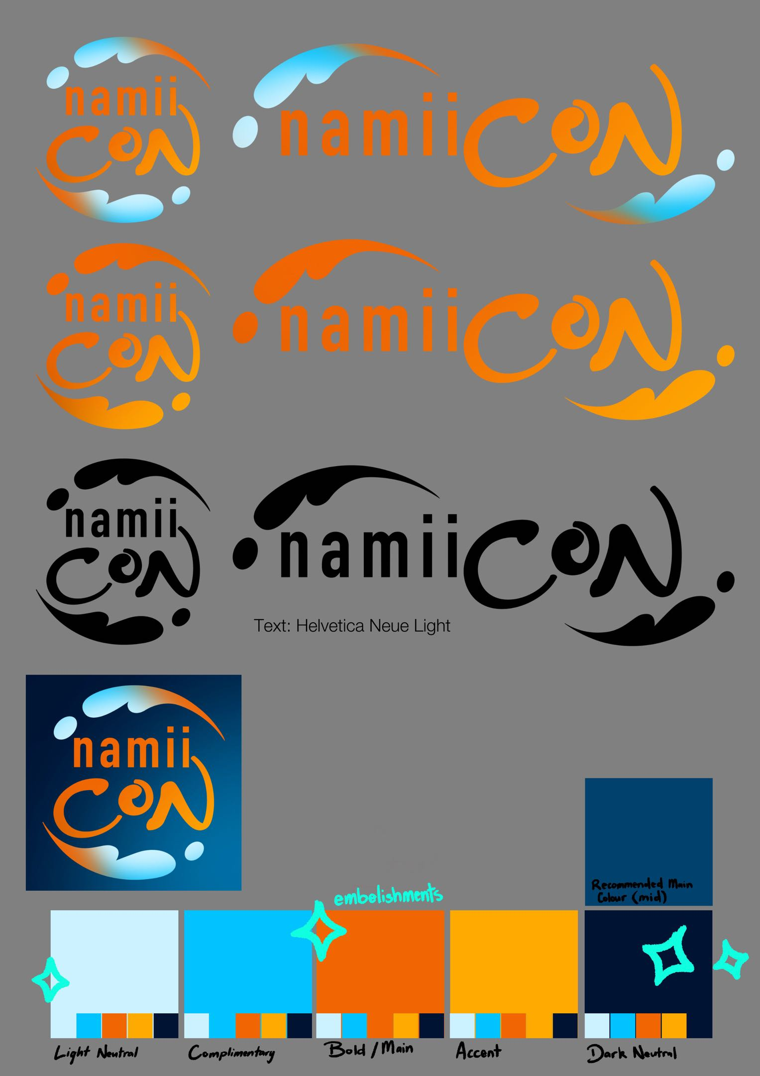 Namii Con Style Guide for branding and socials