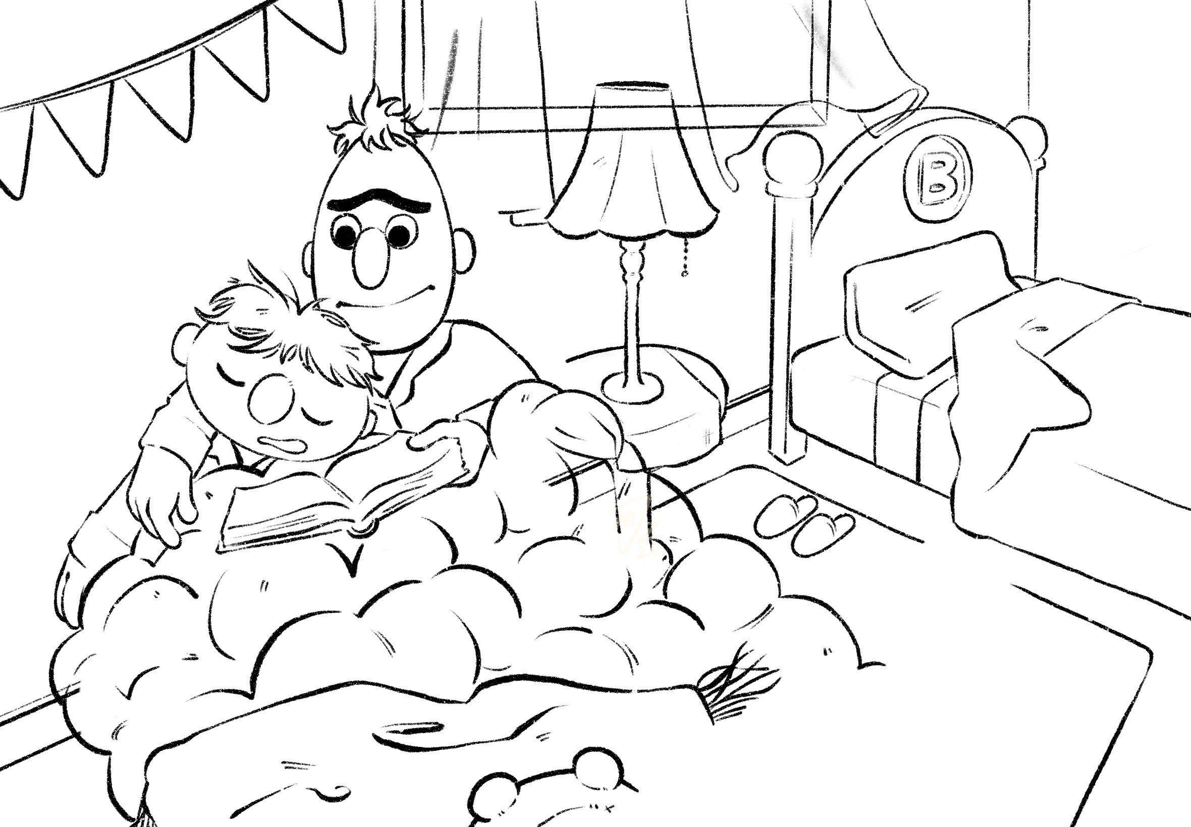 lineart including FG