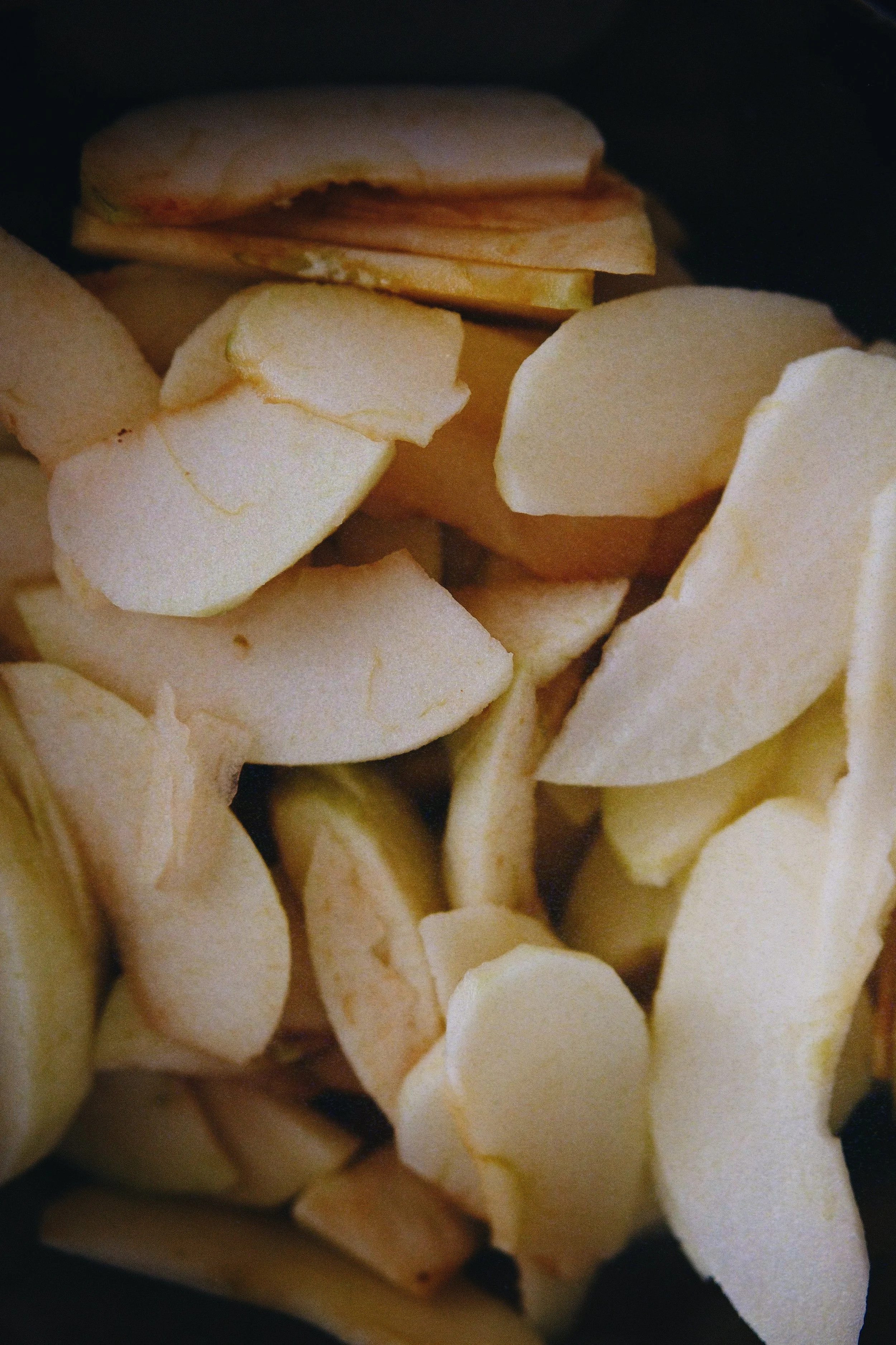 Prepping Apple Slices for Pie