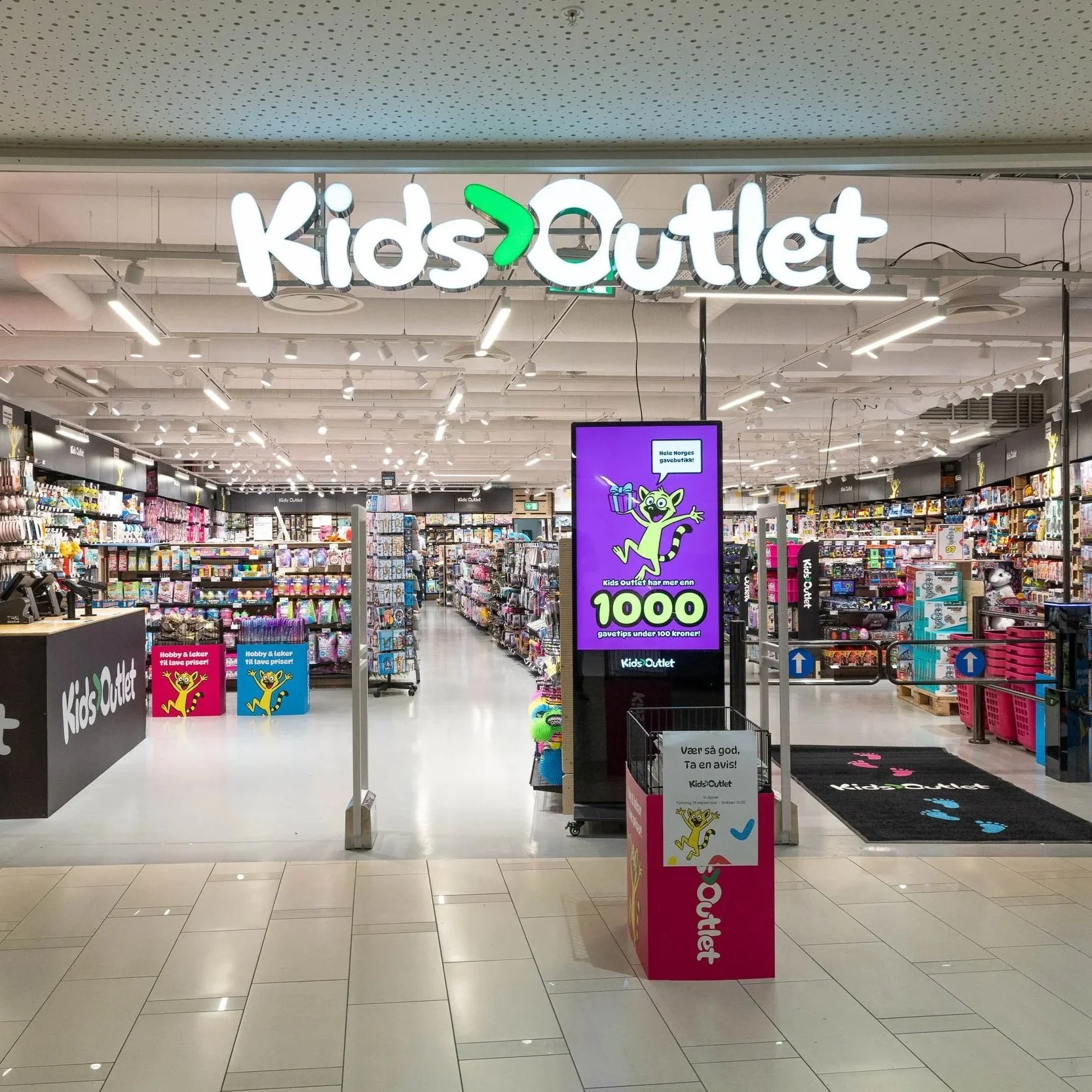 Nå er det klart! Kids Outlet åpner på Havnesenteret.