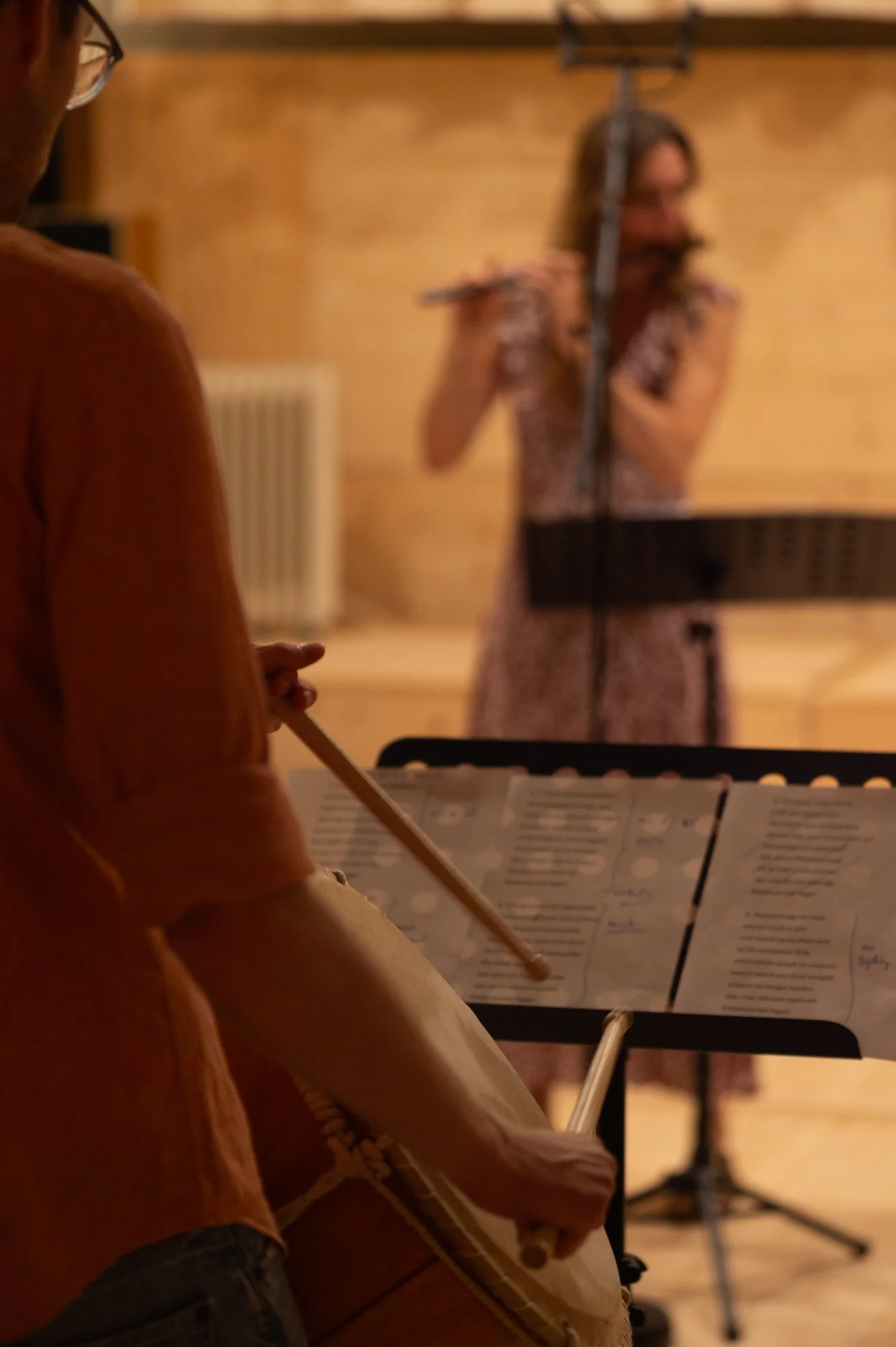 Studio recording. Photo: Dirk Letsch