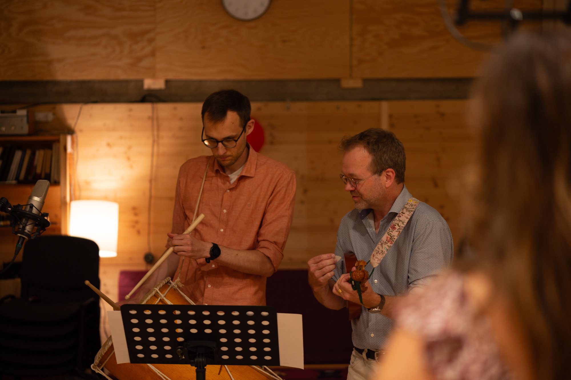 Studio recording. Photo: Dirk Letsch