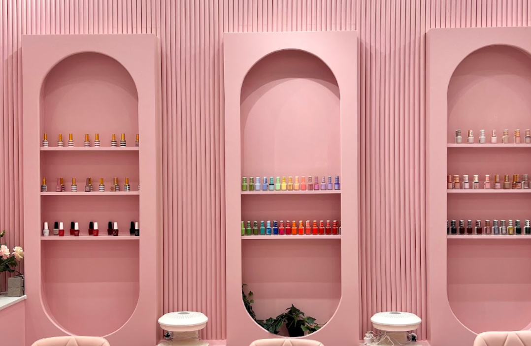 Pink interior at Glam Touch, Soho store in London offers the best korean skincare brands