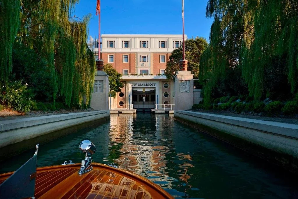 JW Marriott Venice Resort & Spa - boat taxi arriving into the hotel.jpg