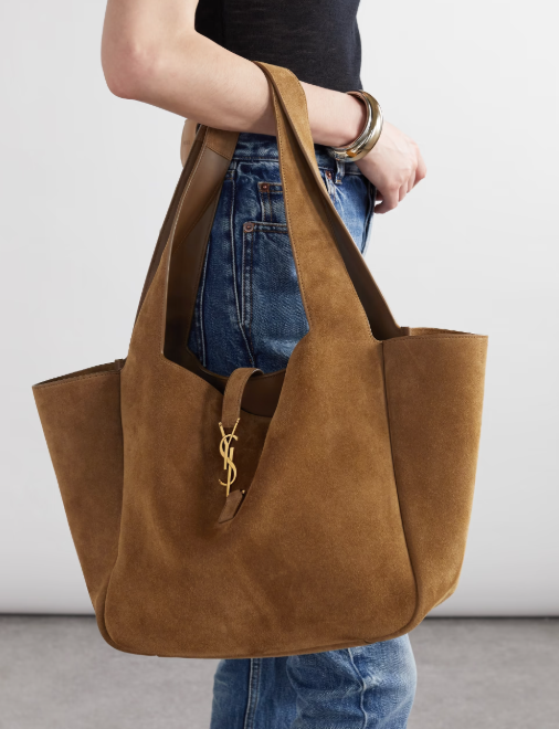 Saint Laurent Le 5 à 7 suede hobo bag