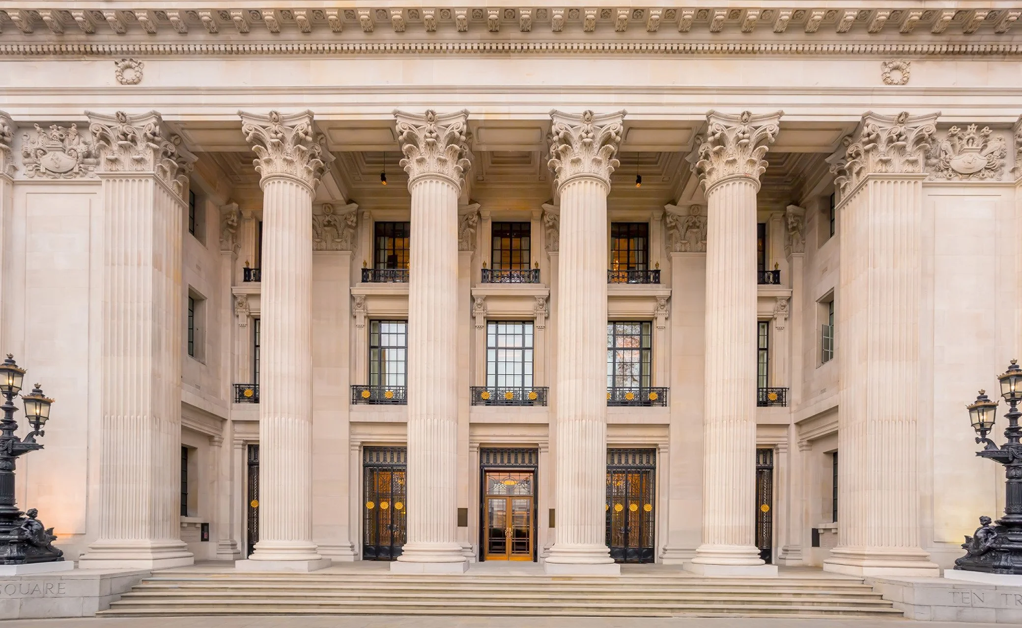 Grand entrance at the Four Seasons Trinity Square Hotel