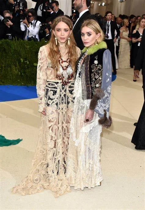 Mary-Kate and Ashley Olsen wearing Comme des Garçons at the 2017 Met Gala