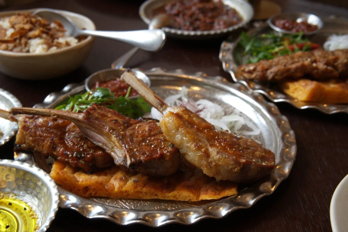 lamb chops at the Leydi restaurant in Bank, London