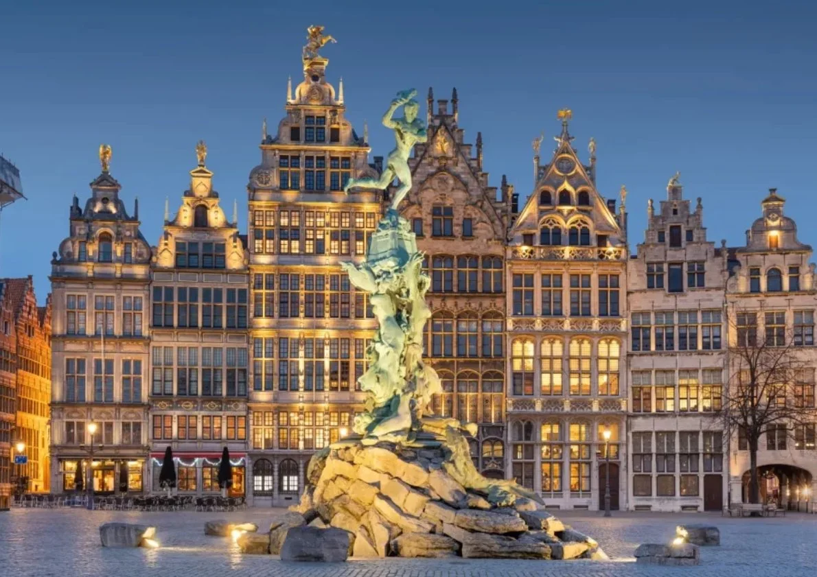 Antwerp, Belgium a view of the square