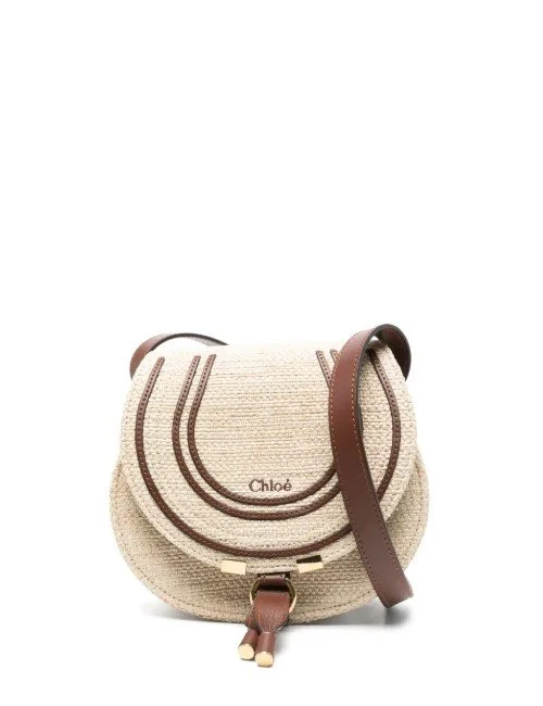 Chloé Marcie woven raffia bag