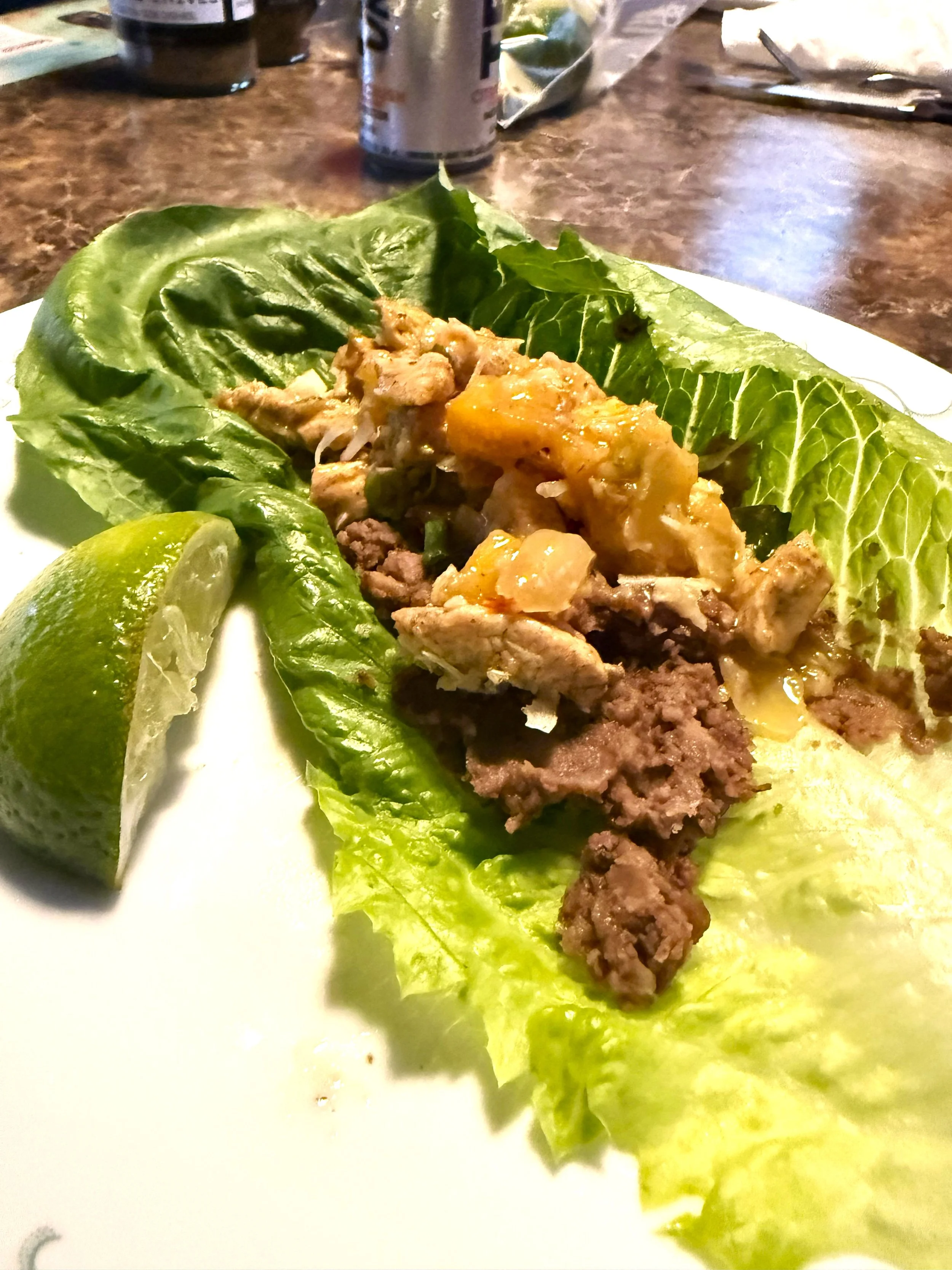 Coconut Mango Chicken Lettuce Wraps