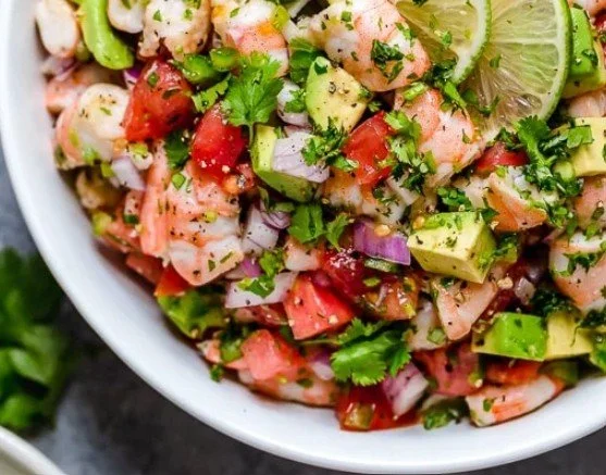 Jerked Shrimp Avocado Bowls