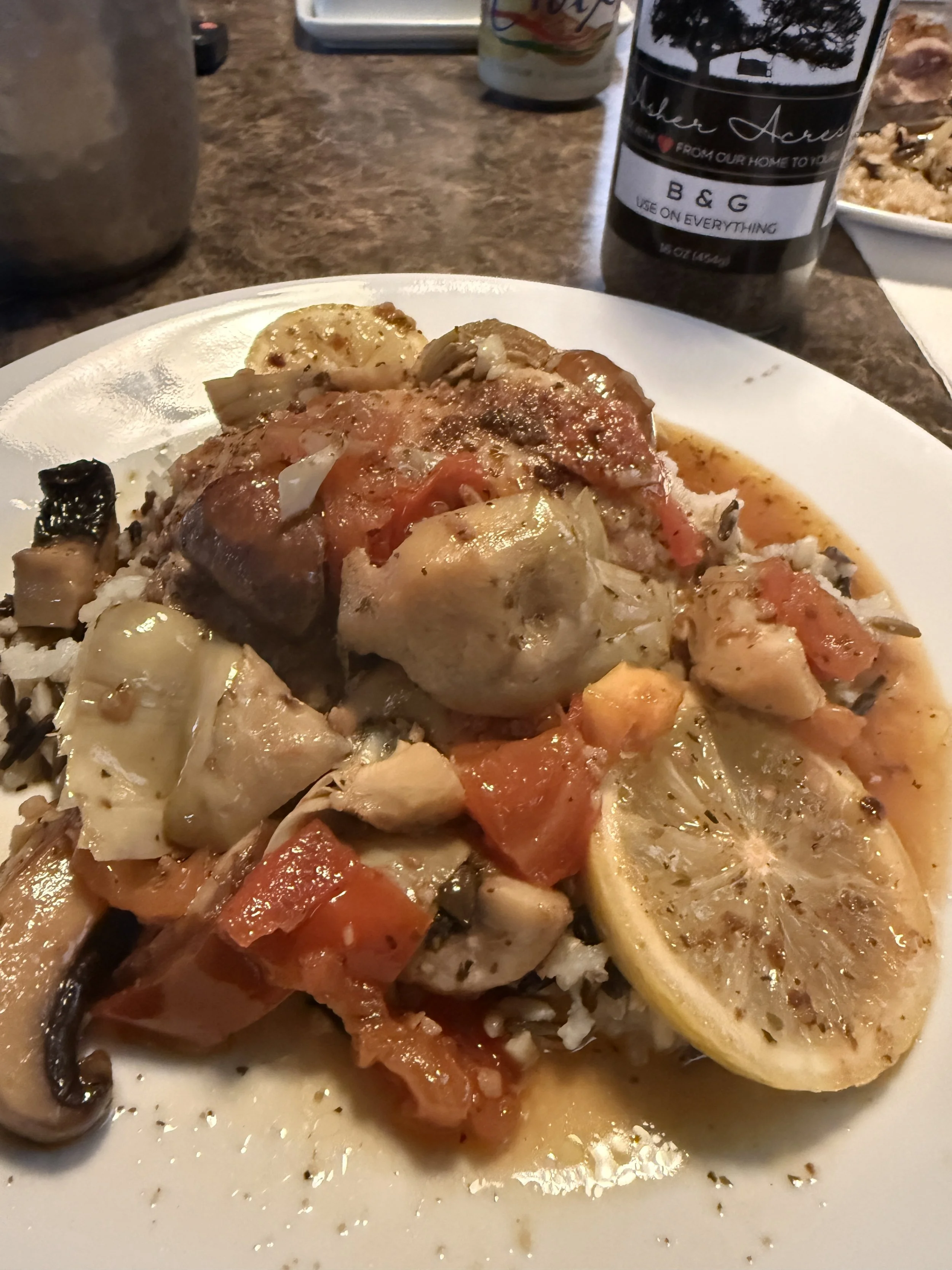 Lemon Chicken with Artichokes
