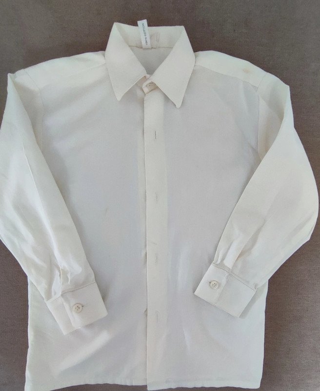 Cream 100% Cotton Show Shirt 5-6yrs.jpeg