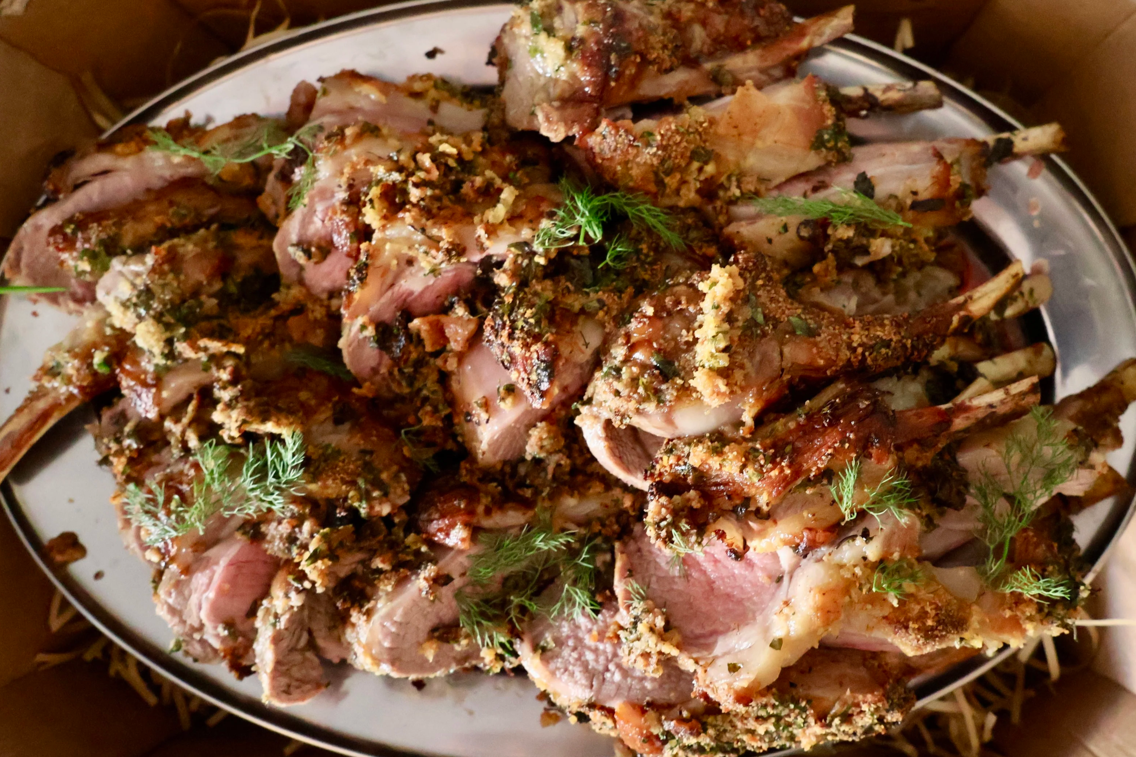 Herb-Crusted Rack of Lamb with Lemon &amp; Spring Herbs – Dinner Party Perfect
