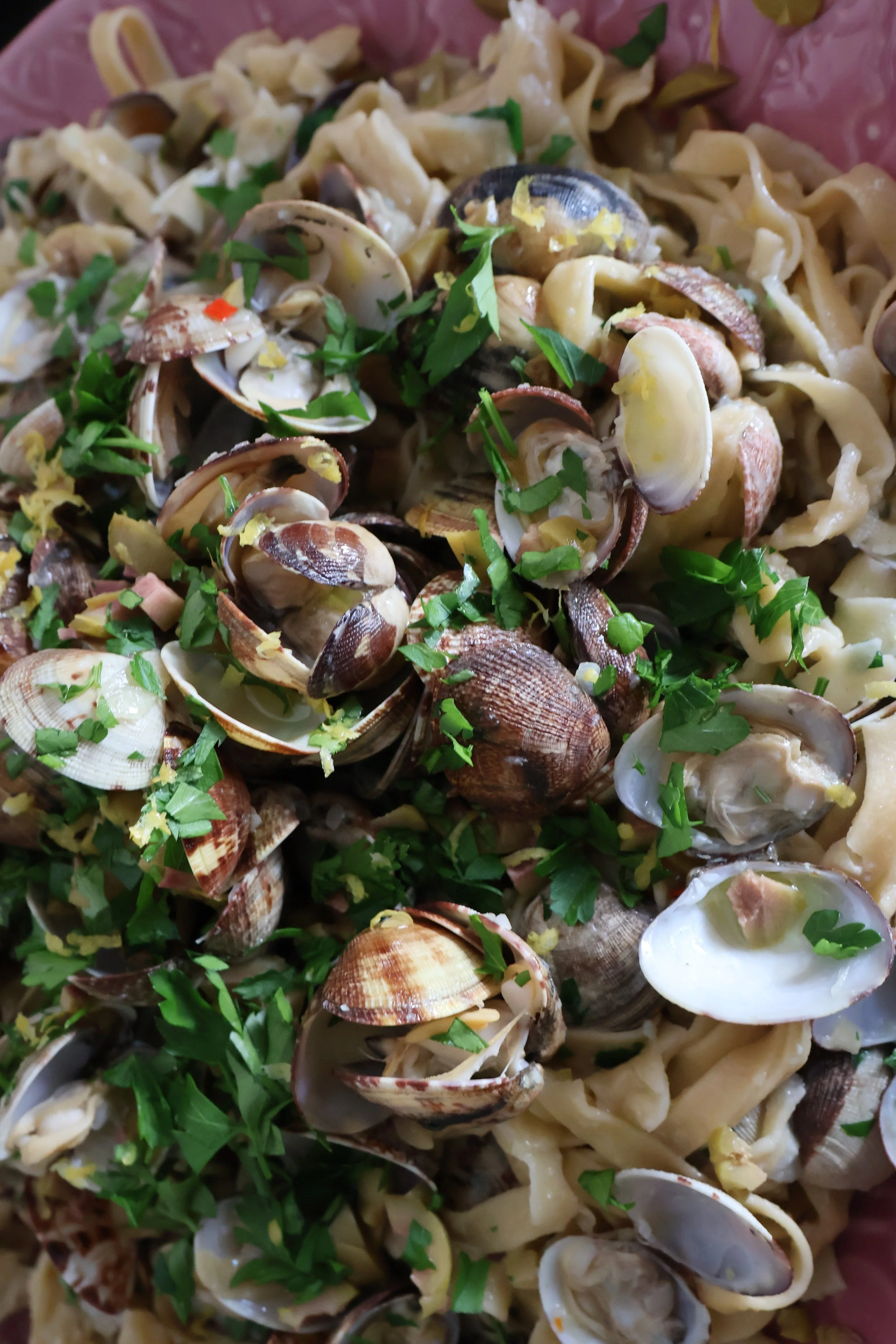 Silky Linguine alle Vongole with Homemade Pasta
