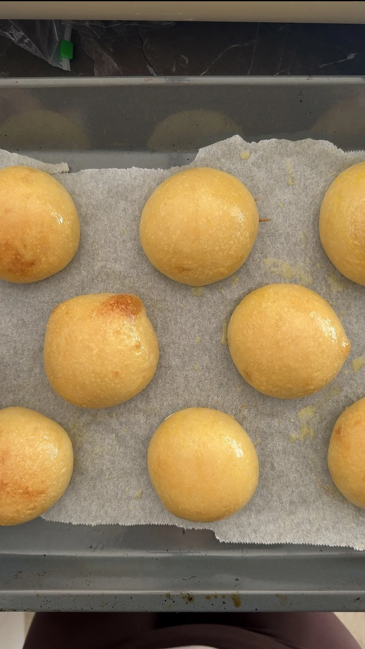 Soft &amp; Shiny Sourdough Potato Buns (Perfect for Smash Burgers)
