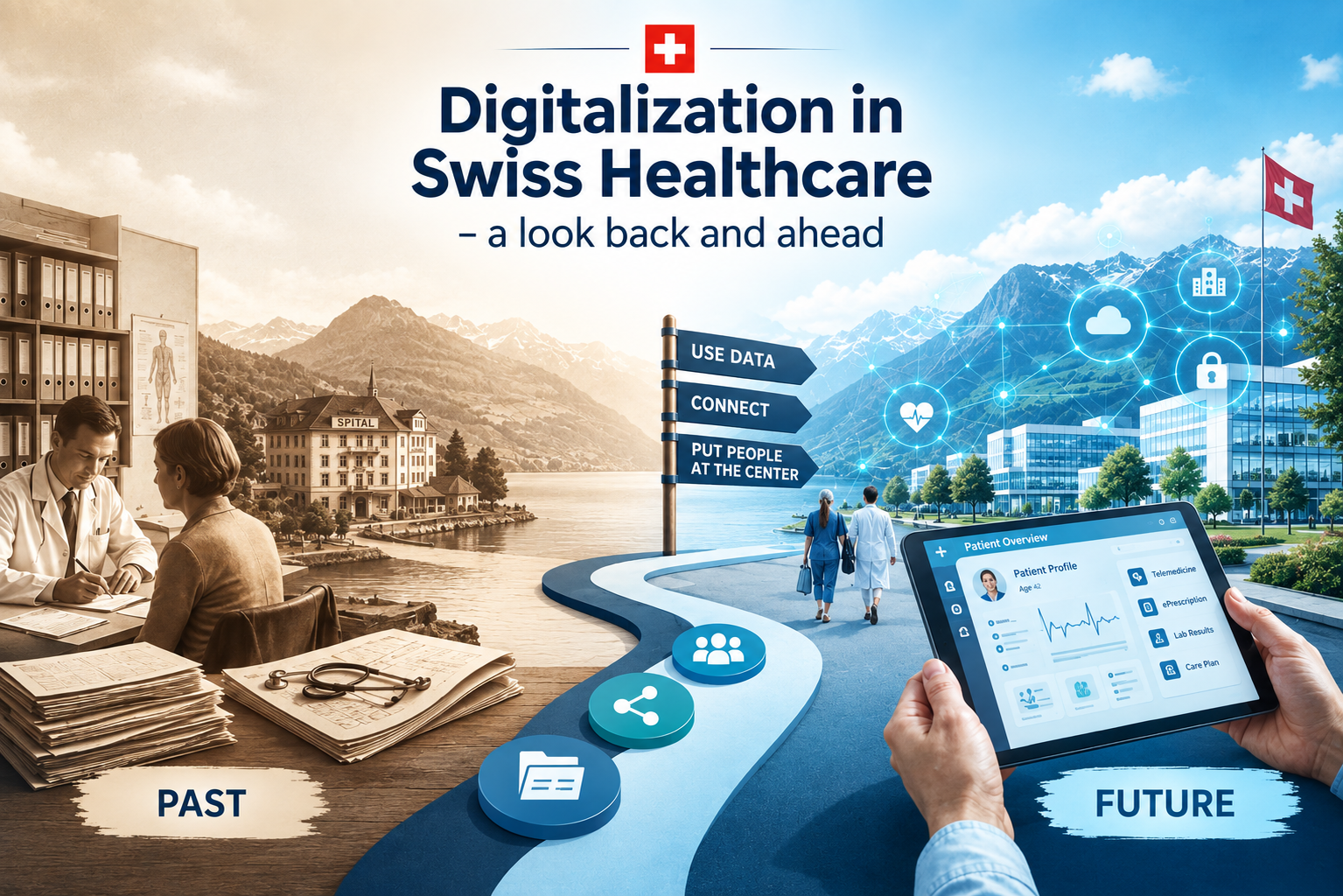 Digitalization in Swiss Healthcare – A Look Back and Ahead