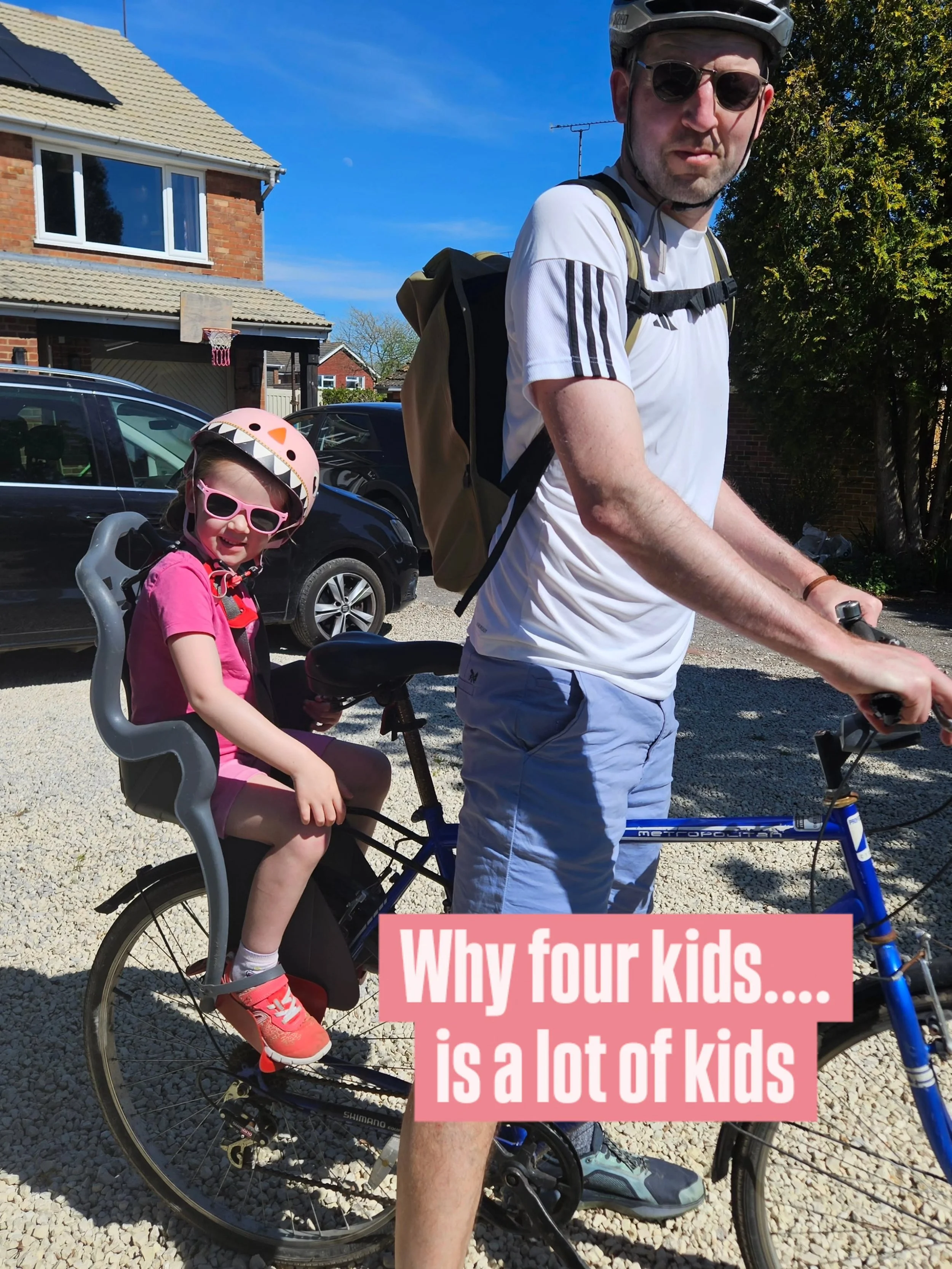 Having four children is the most defining thing about how I live. Its amazing.....but it takes an enormous effort for us to do often simple things....like a family bike ride.
We managed to get half way to Princes Risborough yesterday....and it felt l