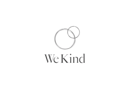 Logo with two overlapping rings and the words 'We Kind'.