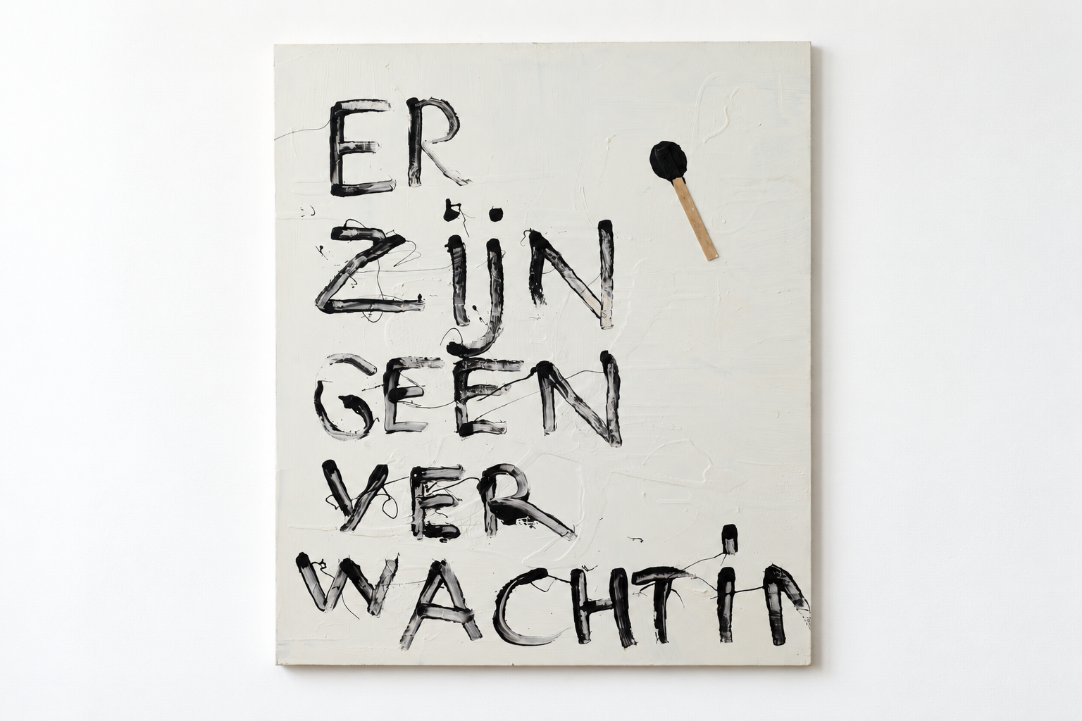 ER ZIJN GEEN VERWACHTINGEN 

Acrylic on panel 
120x100cm
2026