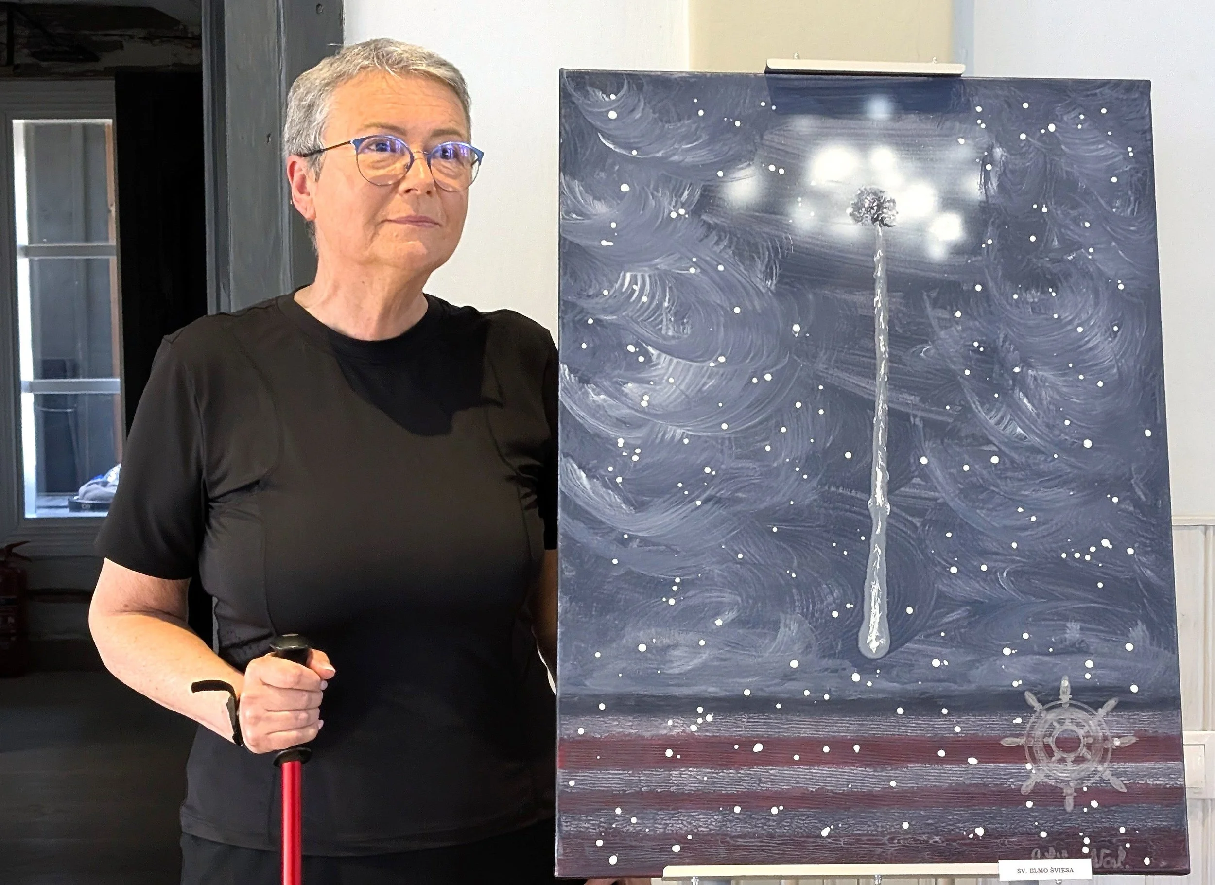    Šventojo Elmo šviesa    60x80 akrilas, drobė