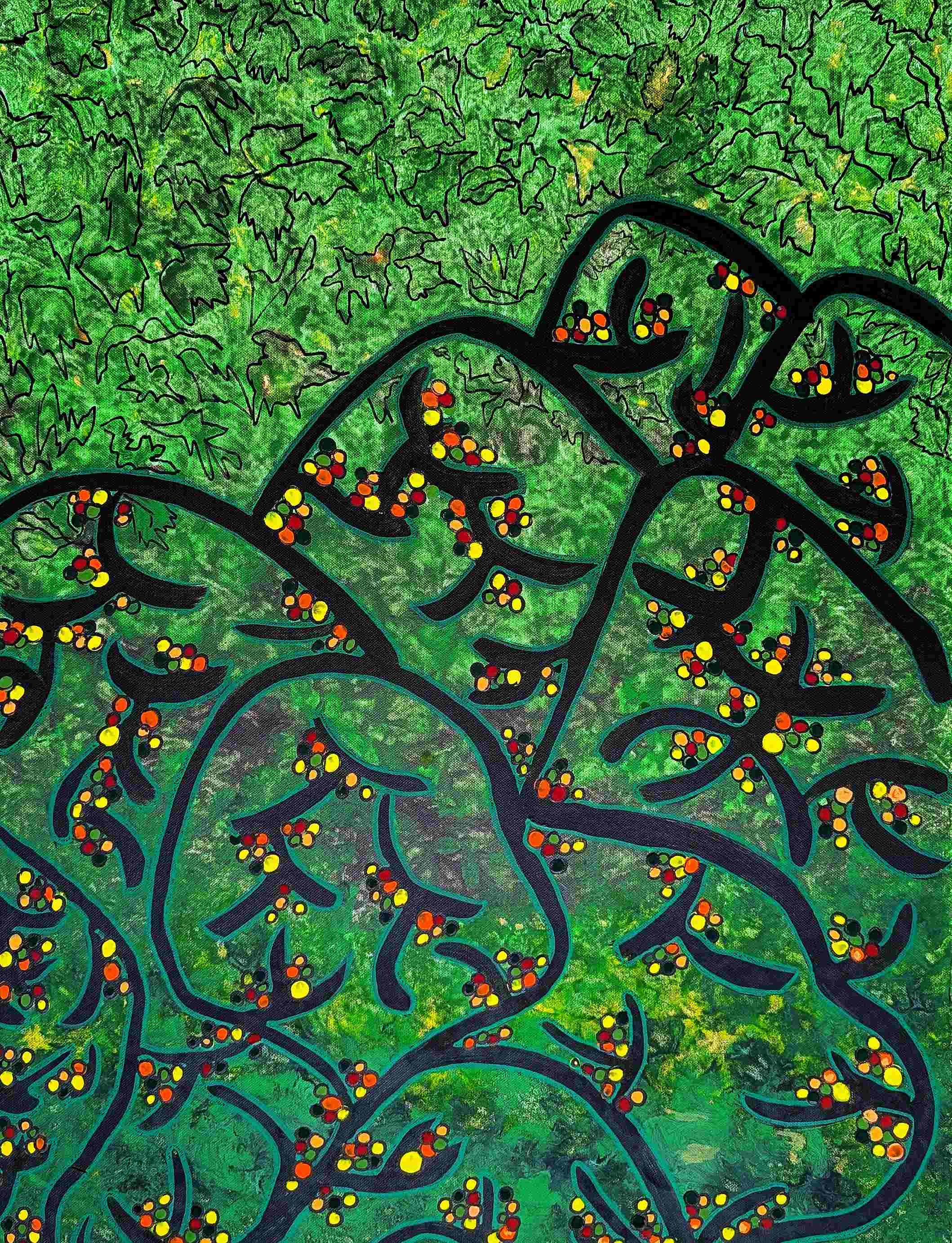    Gyvybės medis (II)  PARDUOTAS    60x80 akrilas, drobė
