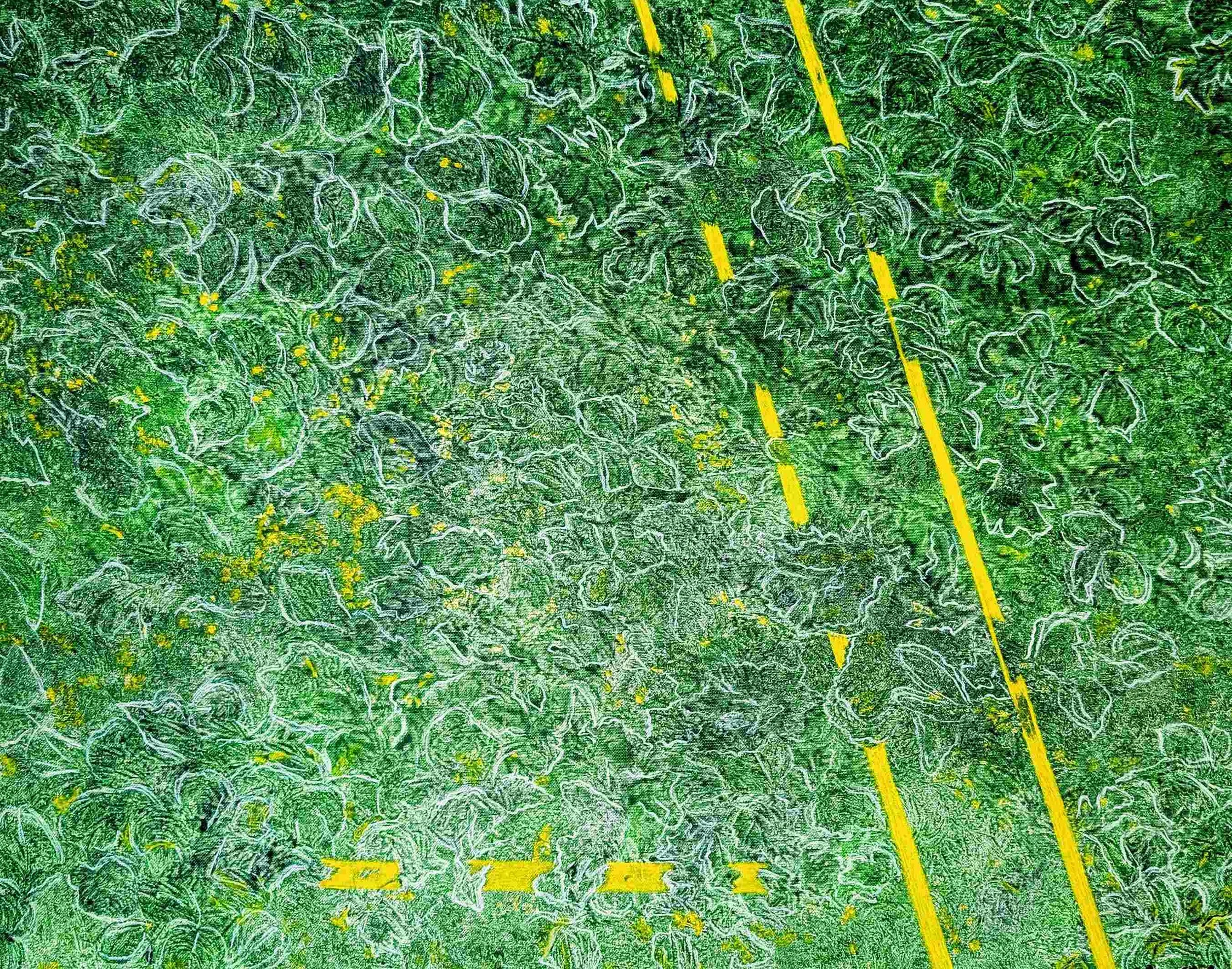    Green green like the whole sky    60x80 acrylic, canvas