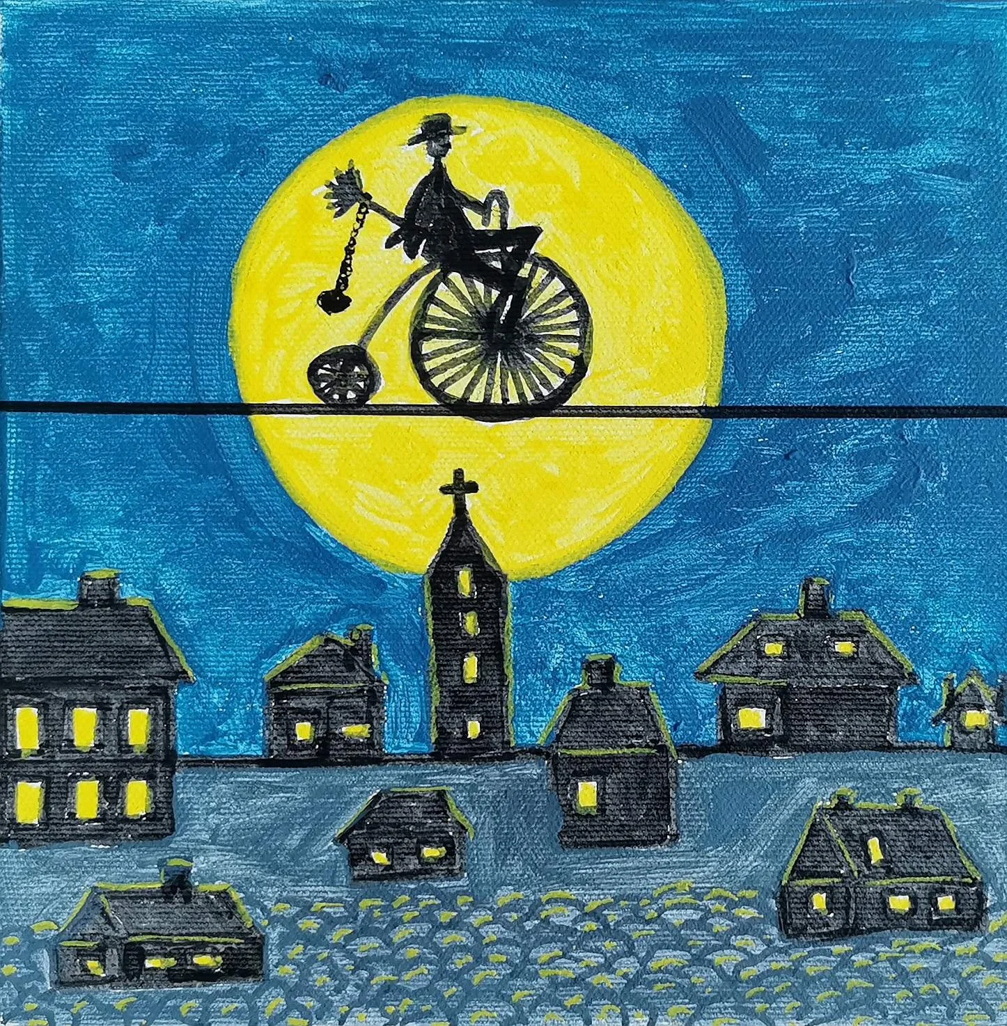    Kaminkrėtys   PARDUOTAS    20 x 20 akrilas, drobė