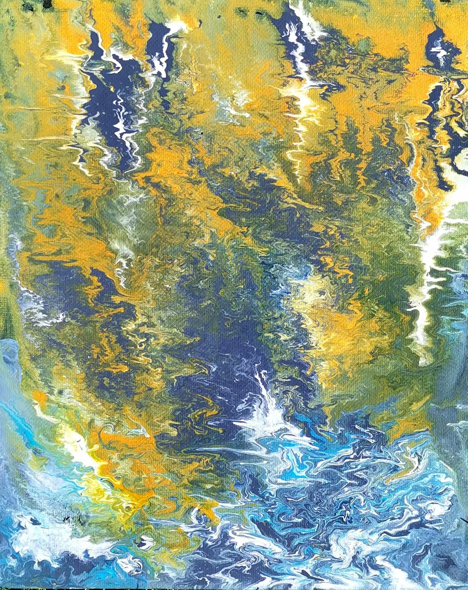    Aš myliu rudenio liūdnas akis    40x50 akrilas, drobė