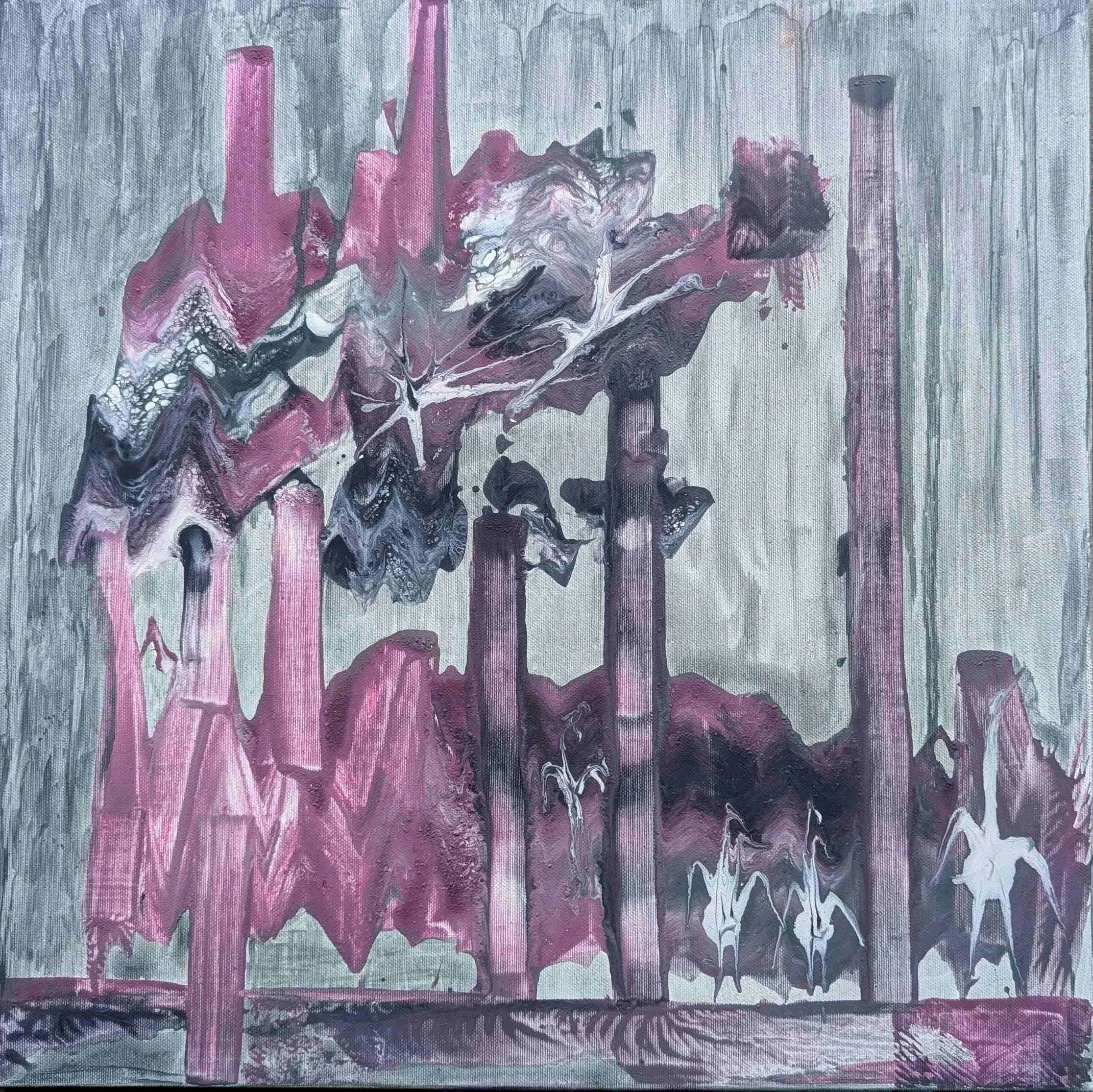    Industrial landscape.    50x50 acrylic, canvas