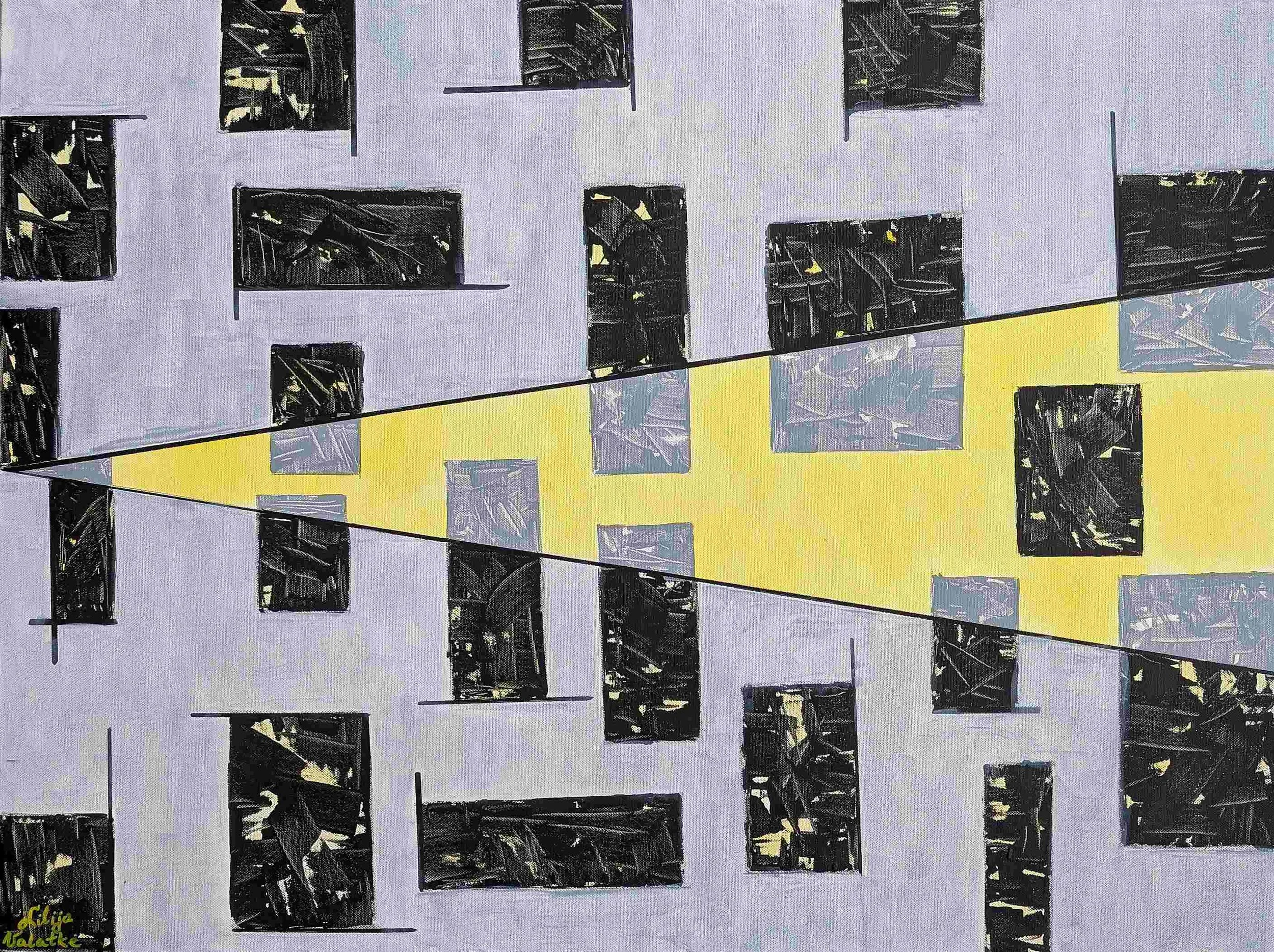    On the other side of reality I    triptych   80x60 acrylic, canvas