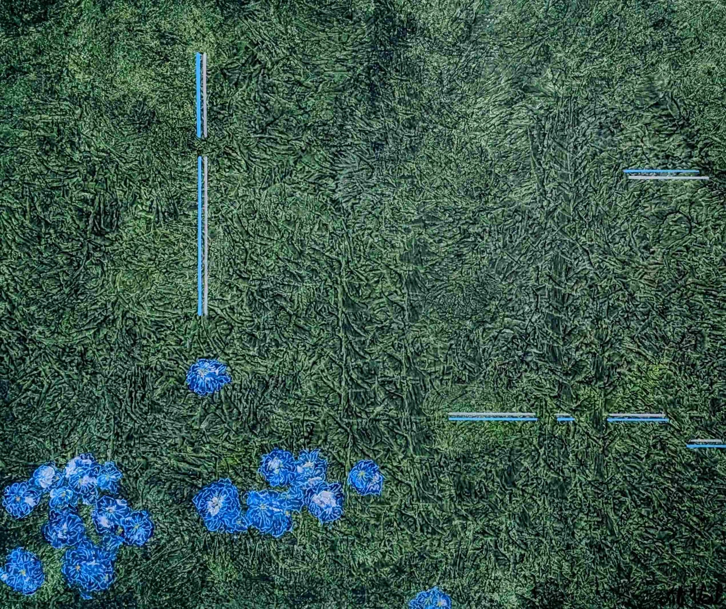    Forget-me-not    100x80 acrylic, canvas